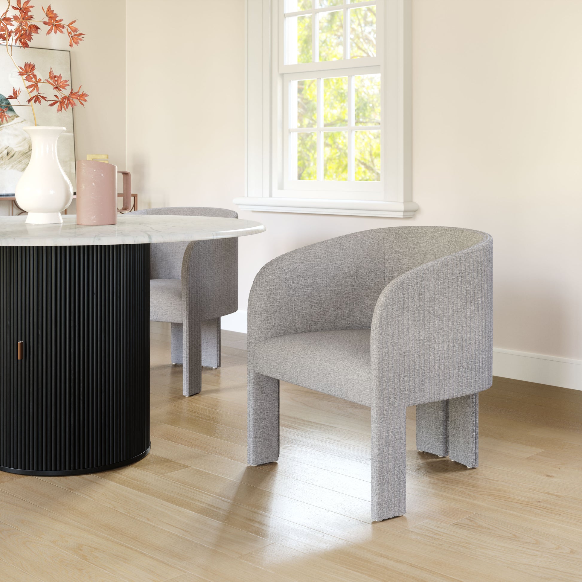 Hull Accent Chair Slate Gray - Disselt Designs