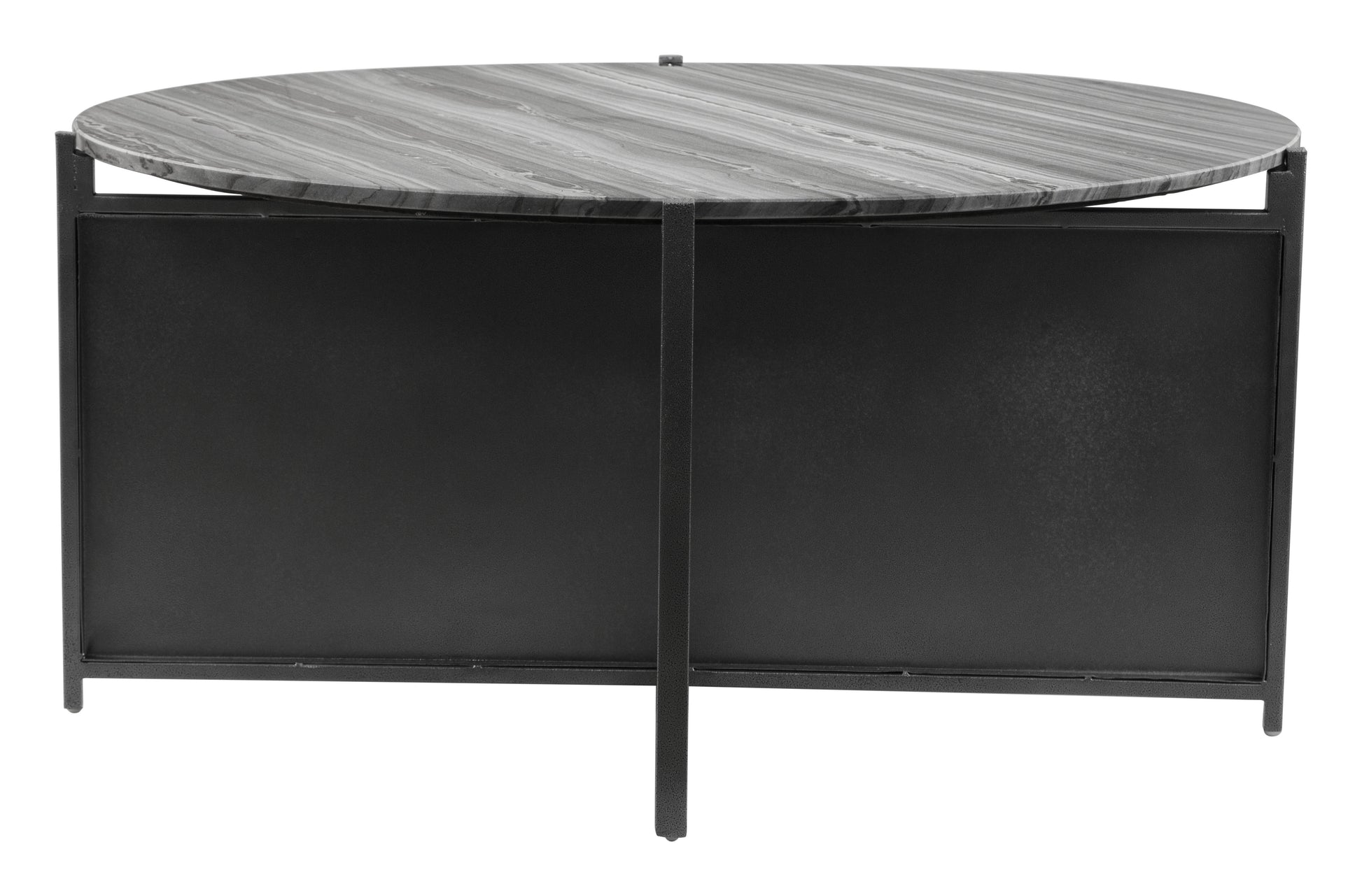 Mcbride Coffee Table Gray & Black - Disselt Designs