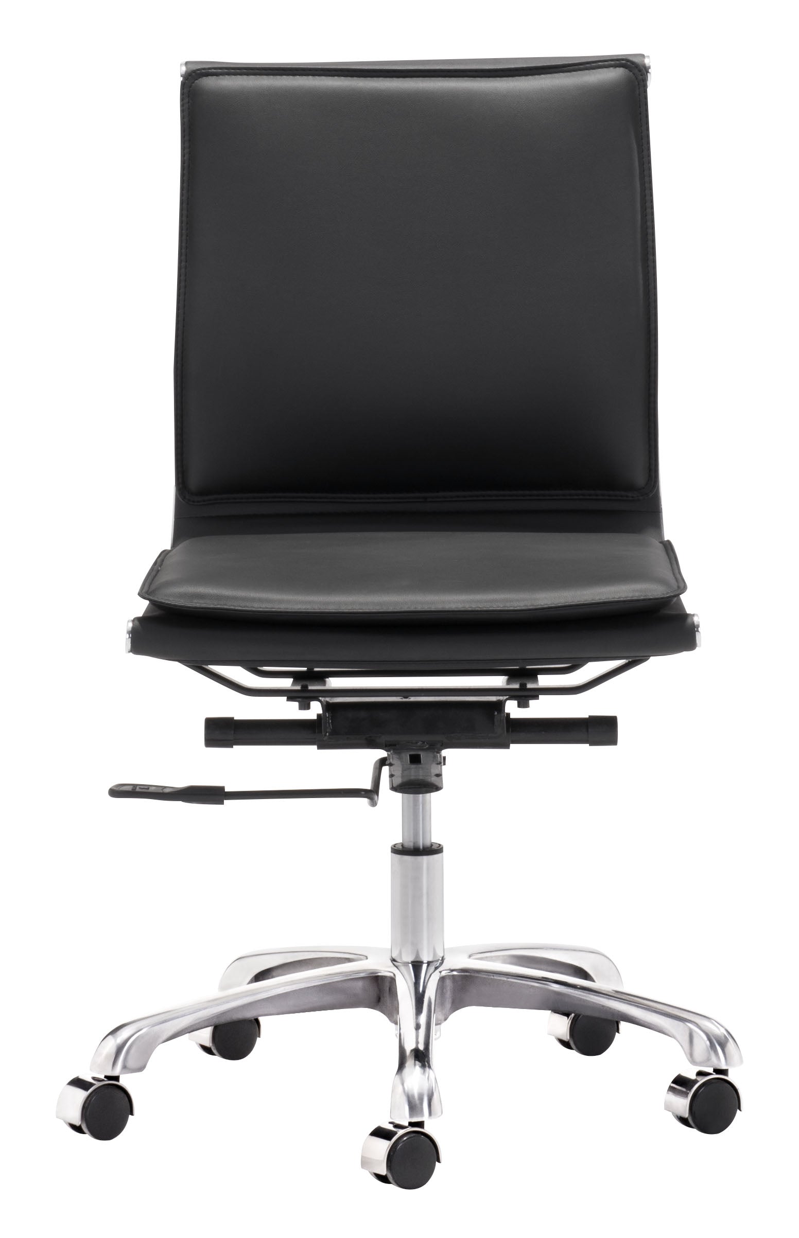 Lider Plus Armless Office Chair Black - Disselt Designs