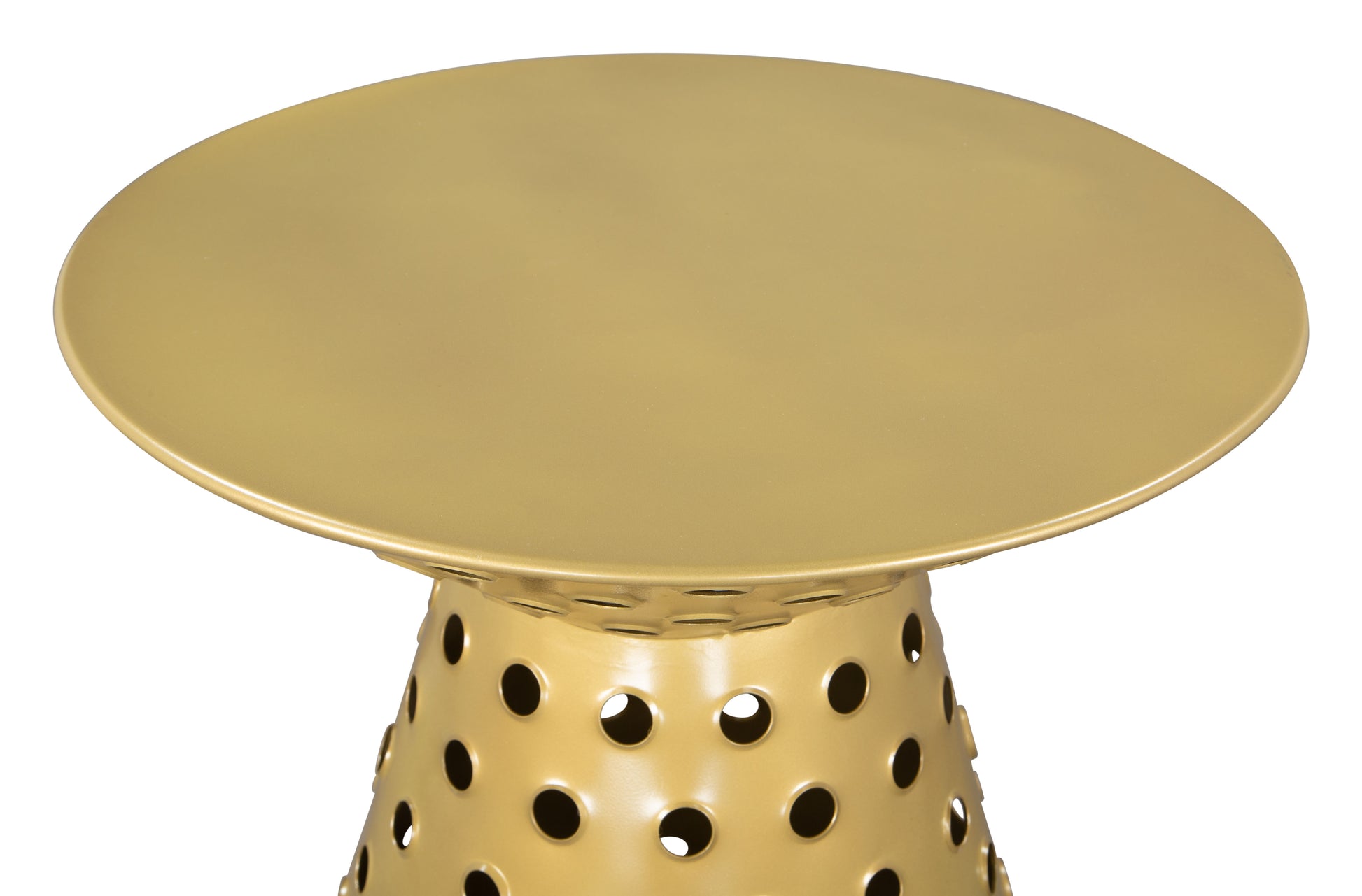 Proton Side Table Gold - Disselt Designs