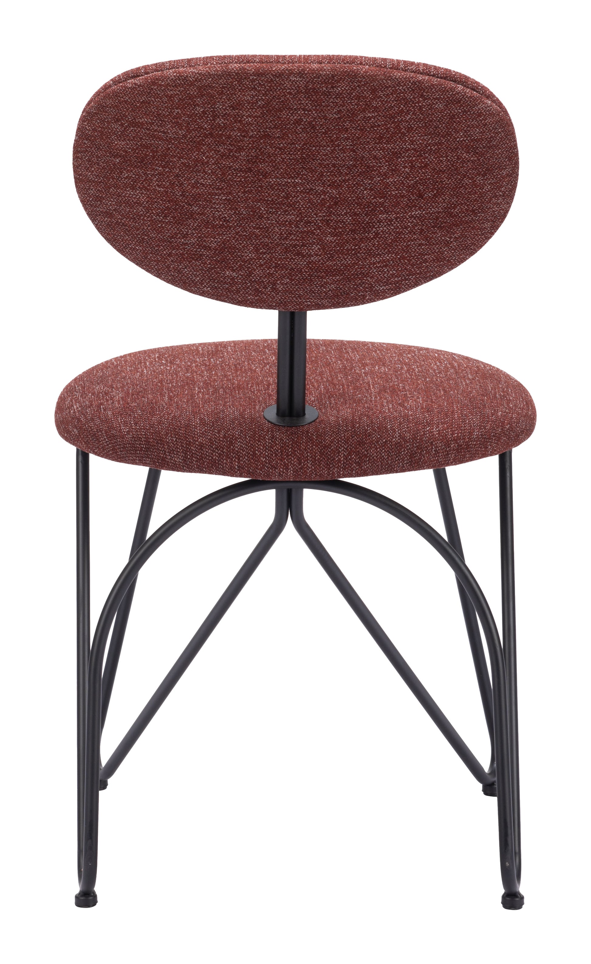 Novi Dining Chair (Set of 2) Maroon Brown - Disselt Designs