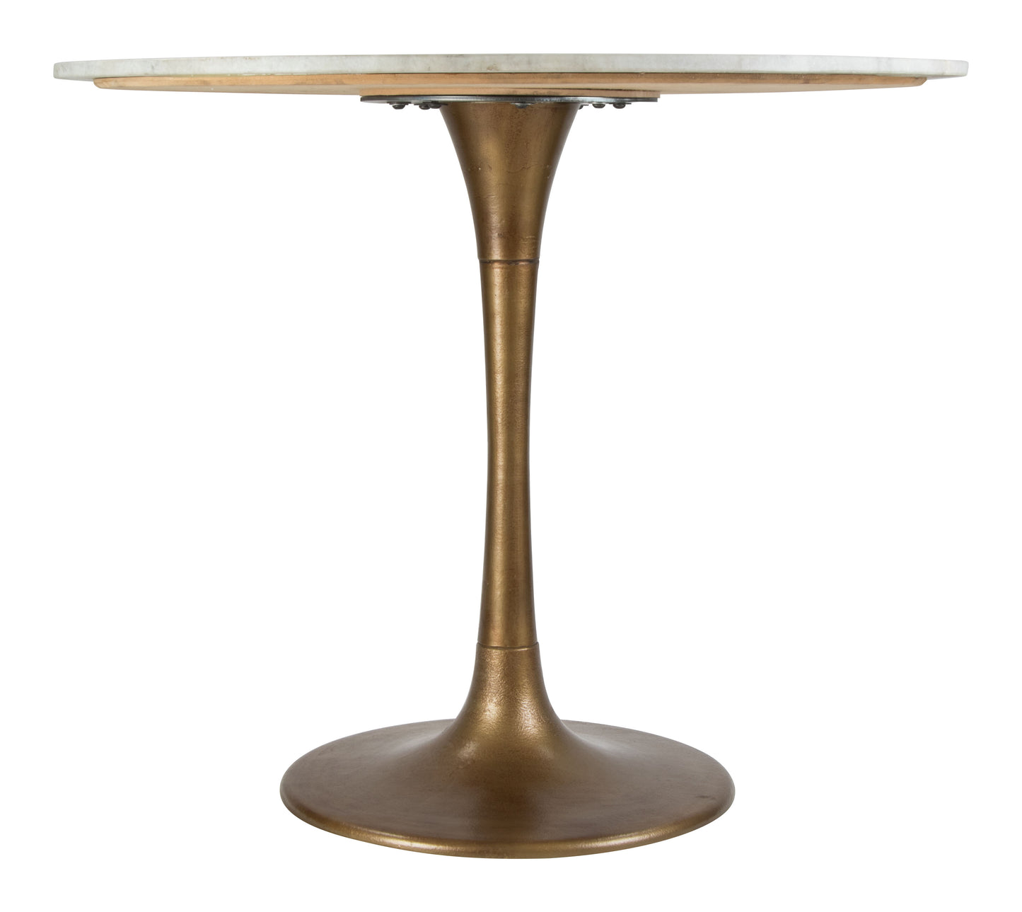 Fullerton Dining Table White & Gold - Disselt Designs