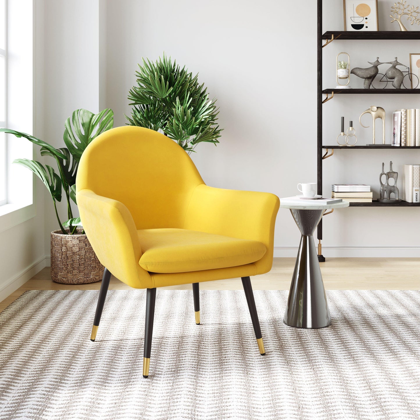 Alexandria Accent Chair Yellow - Disselt Designs