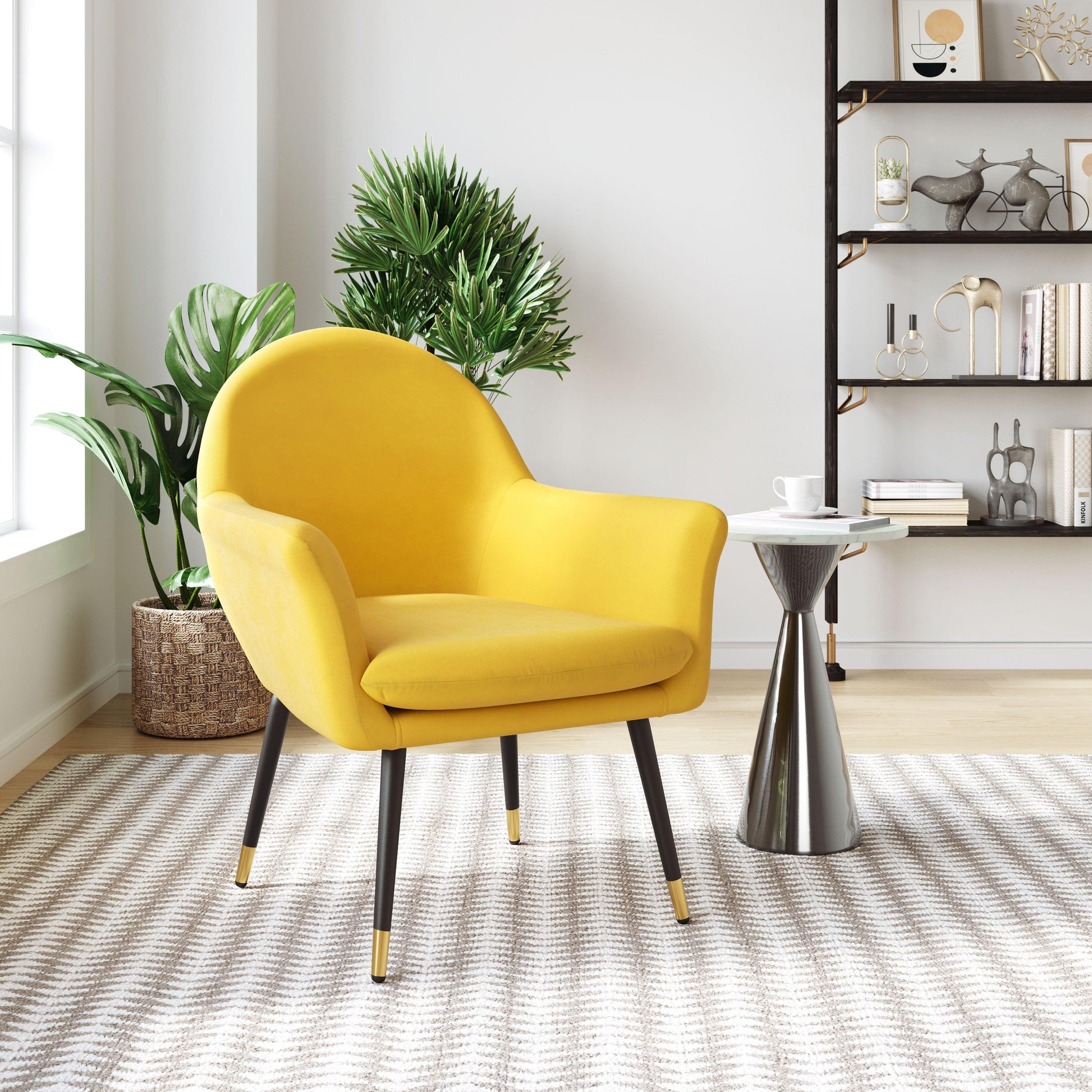 Alexandria Accent Chair Yellow - Disselt Designs