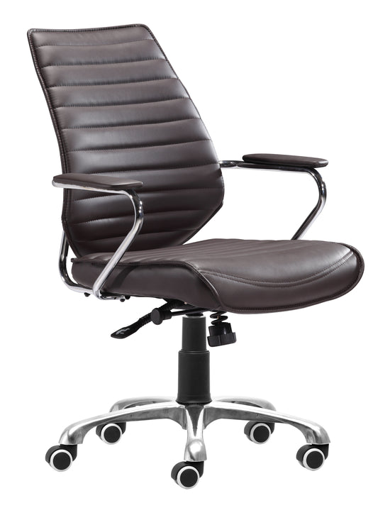 Enterprise Low Back Office Chair Espresso - Disselt Designs