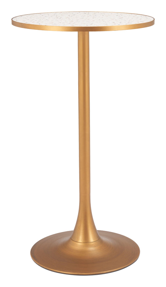 Bite Bar Table Beige & Gold - Disselt Designs