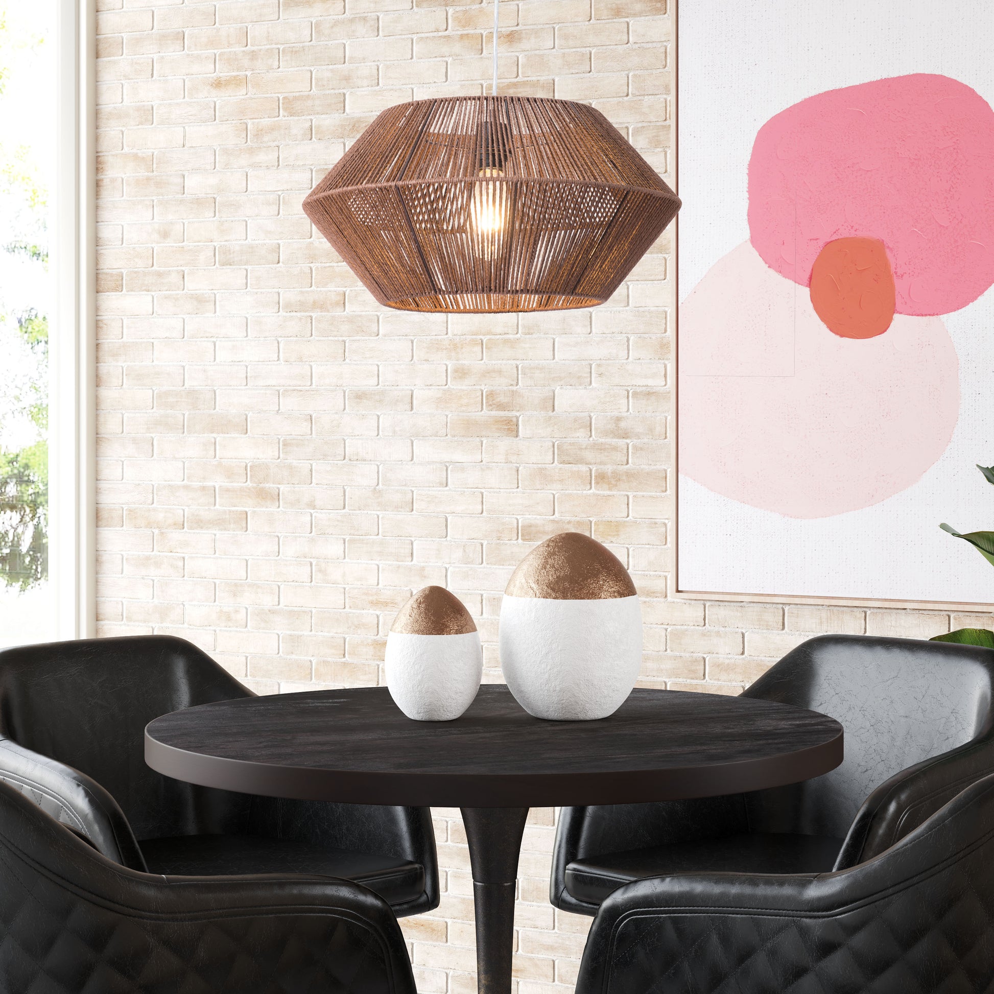 Kendrick Ceiling Lamp Brown - Disselt Designs