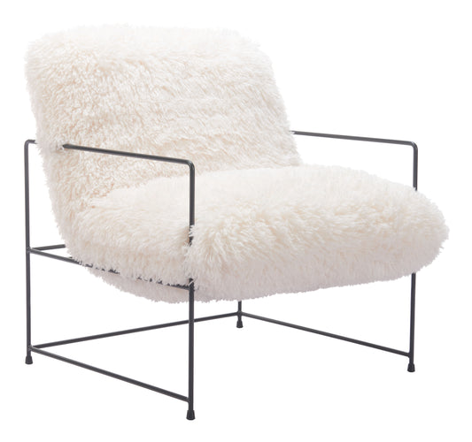 Pelut Accent Chair White - Disselt Designs
