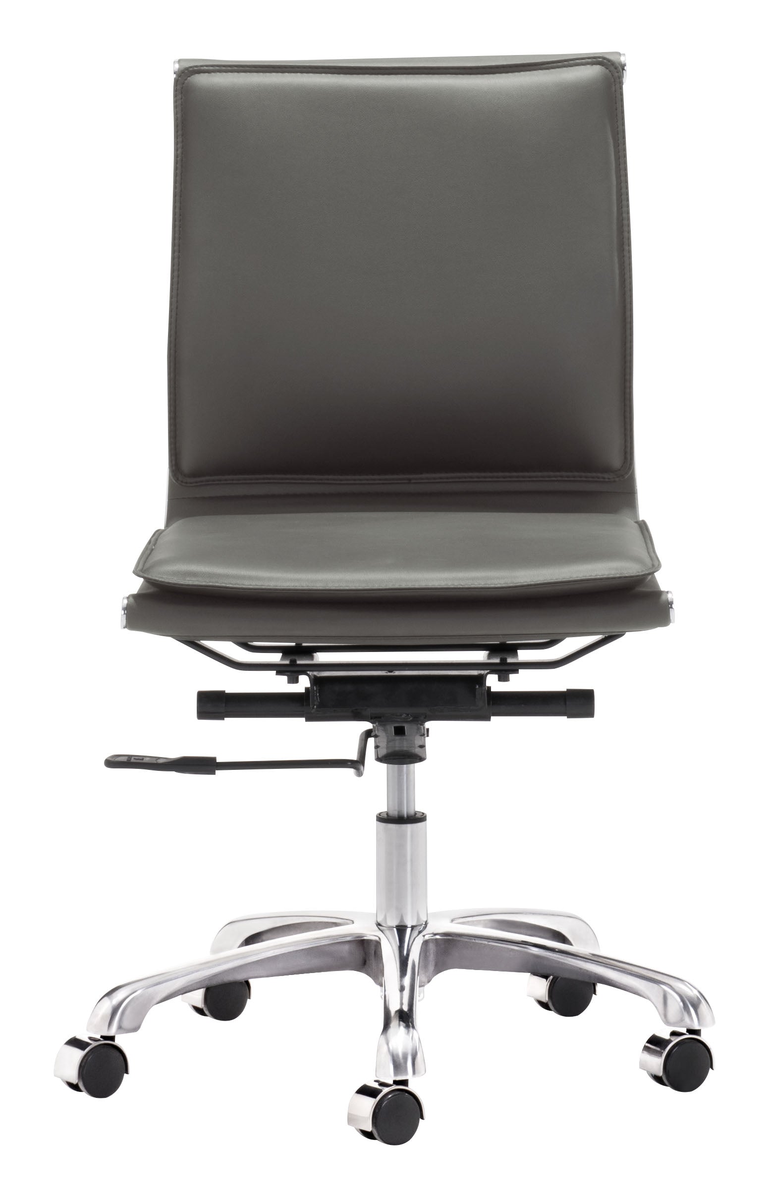 Lider Plus Armless Office Chair Gray - Disselt Designs