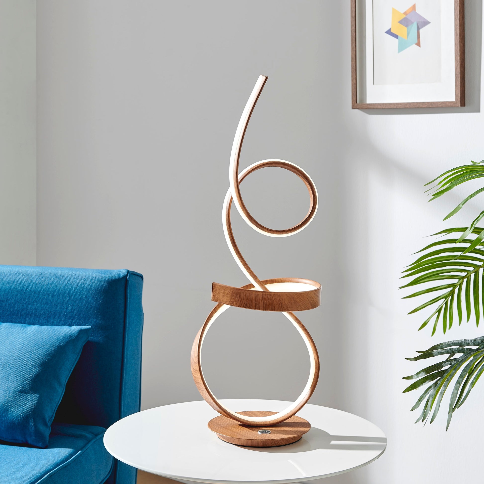 Amsterdam LED with Touch Dimmer Table Lamp // Light Wood - Disselt Designs