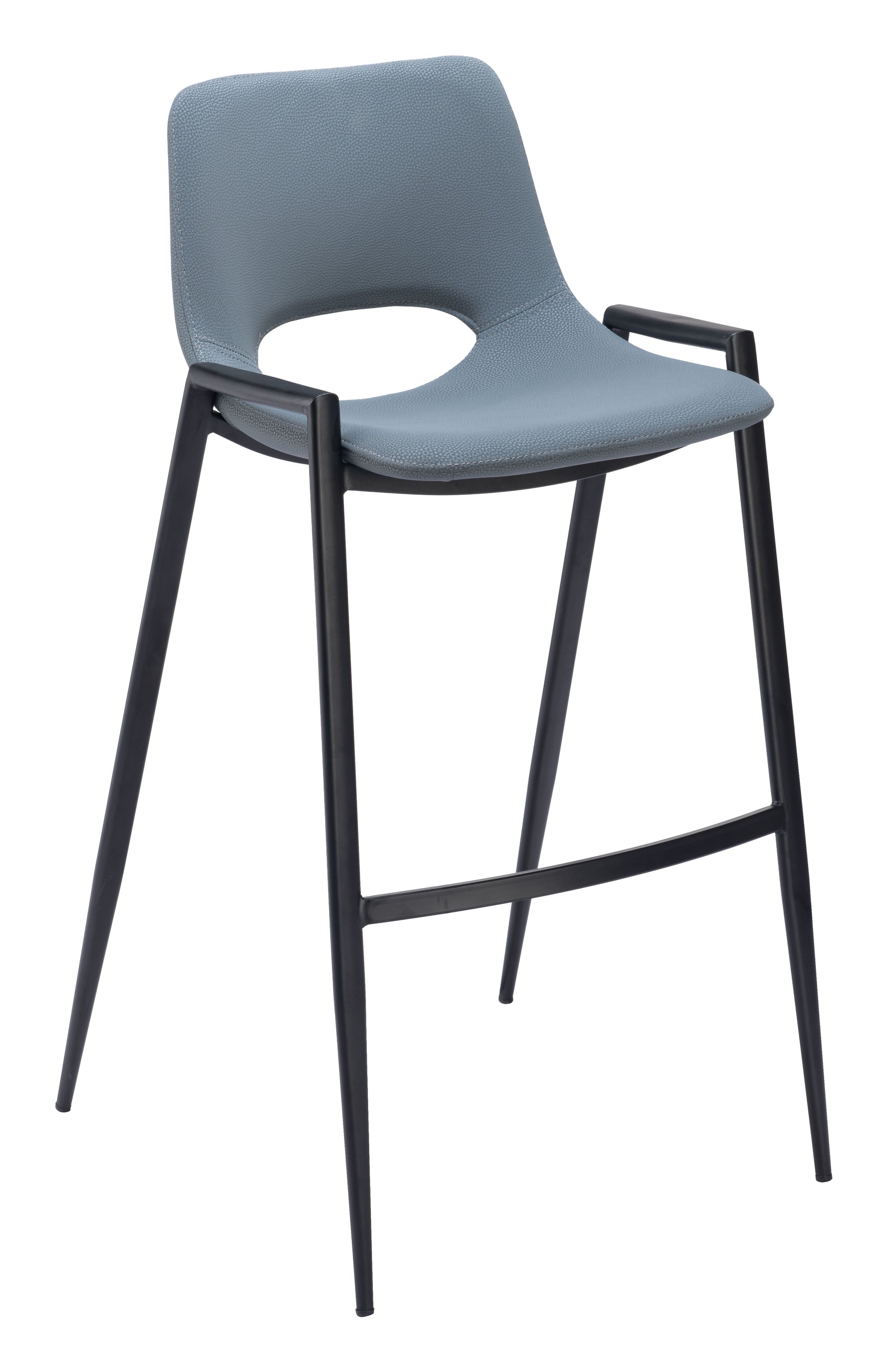 Desi Barstool (Set of 2) Azure Gray - Disselt Designs