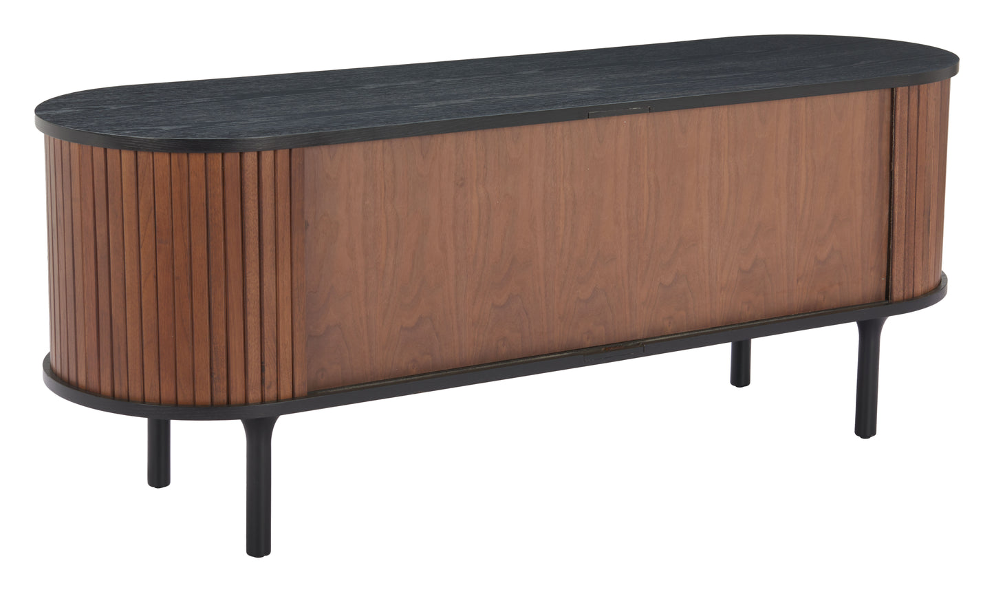 Koriana Entertainment Stand Black & Walnut - Disselt Designs