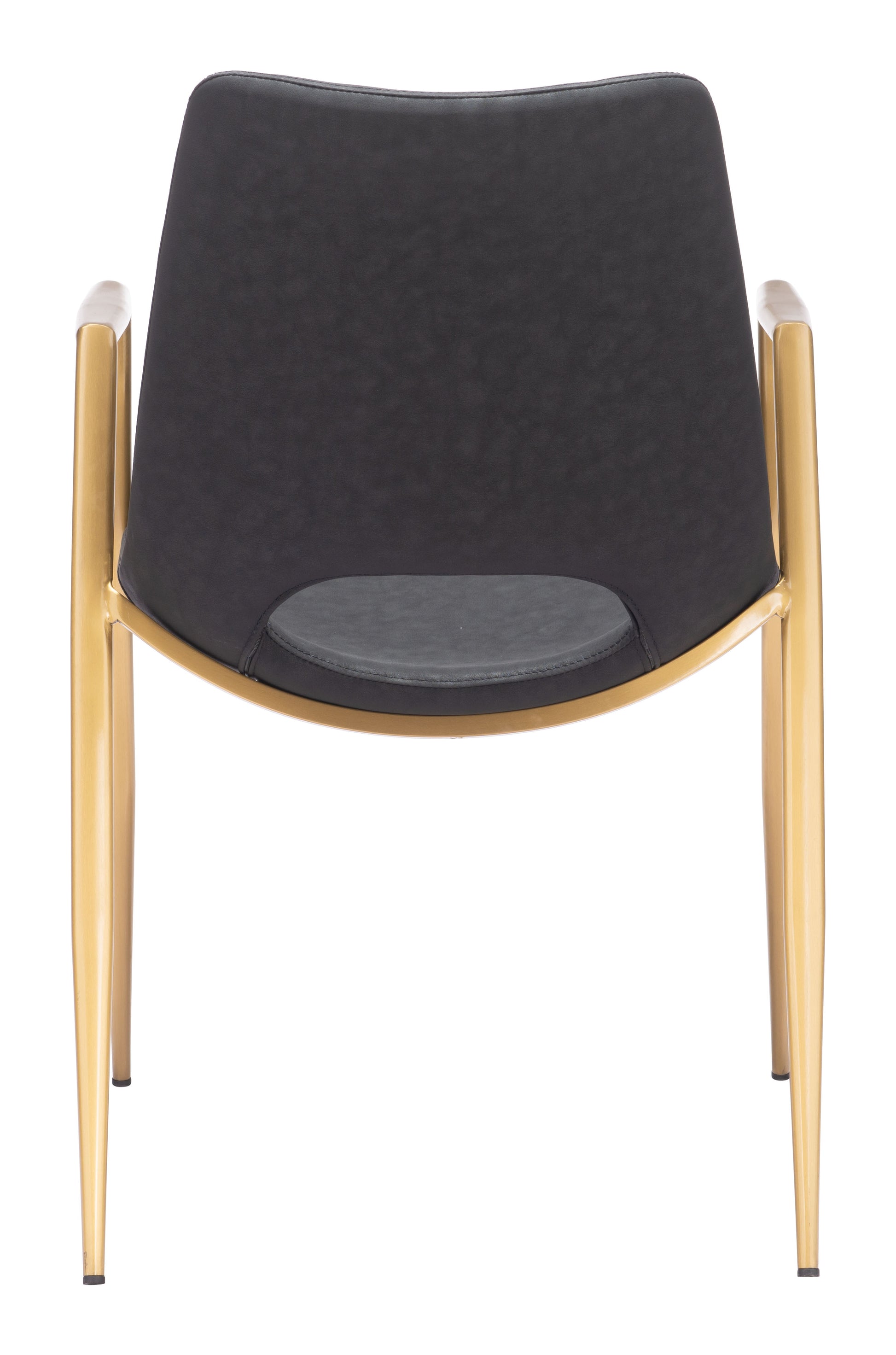 Desi Dining Chair (Set of 2) Black & Gold - Disselt Designs