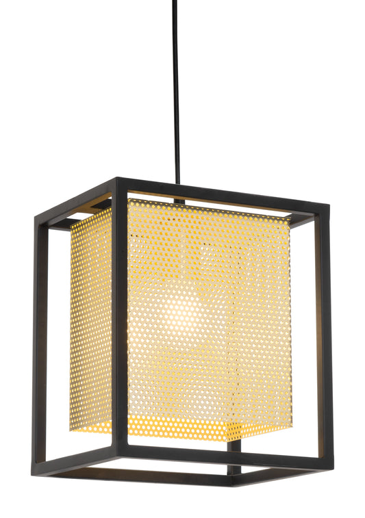 Yves Ceiling Lamp Gold & Black - Disselt Designs