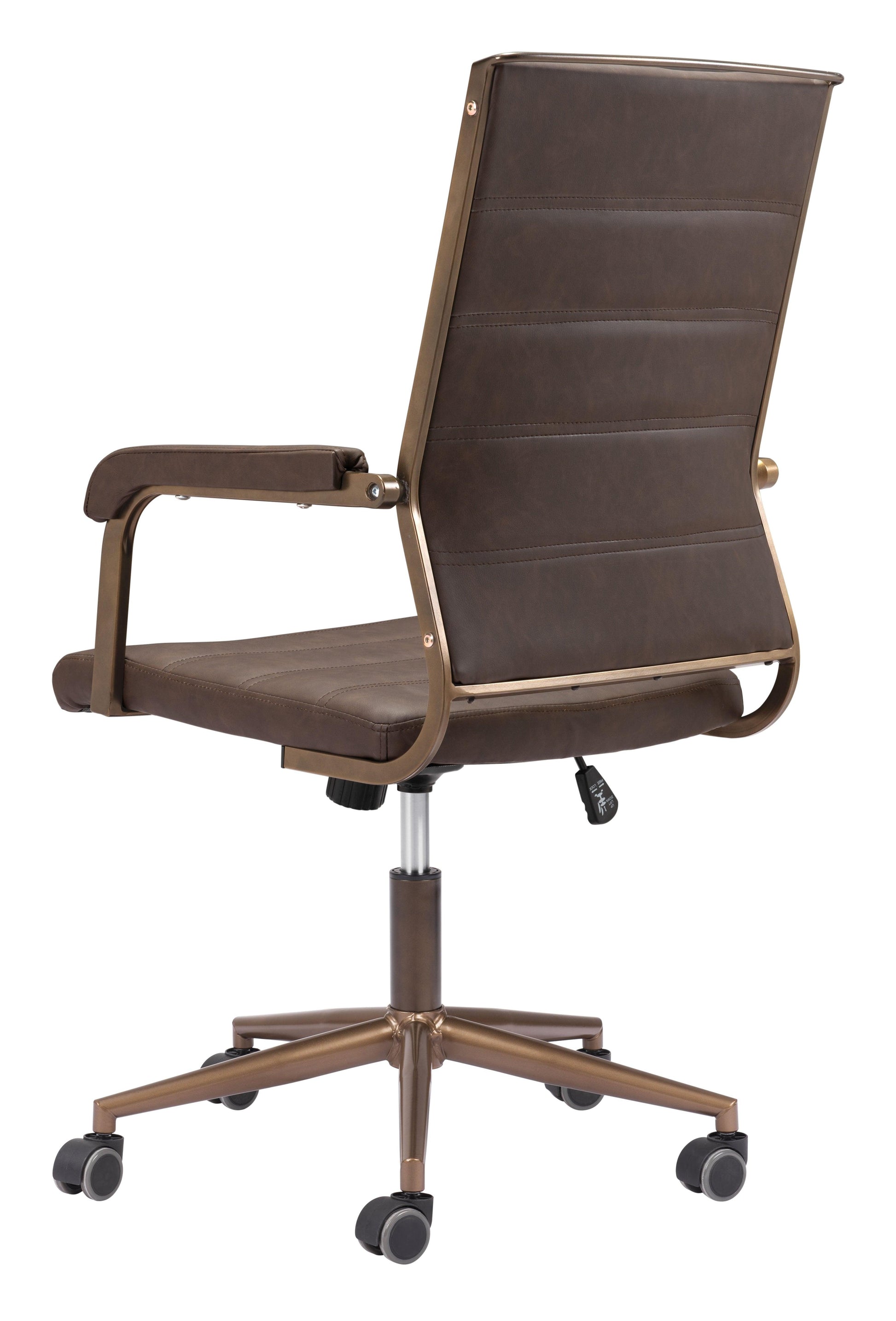 Auction Office Chair Espresso - Disselt Designs