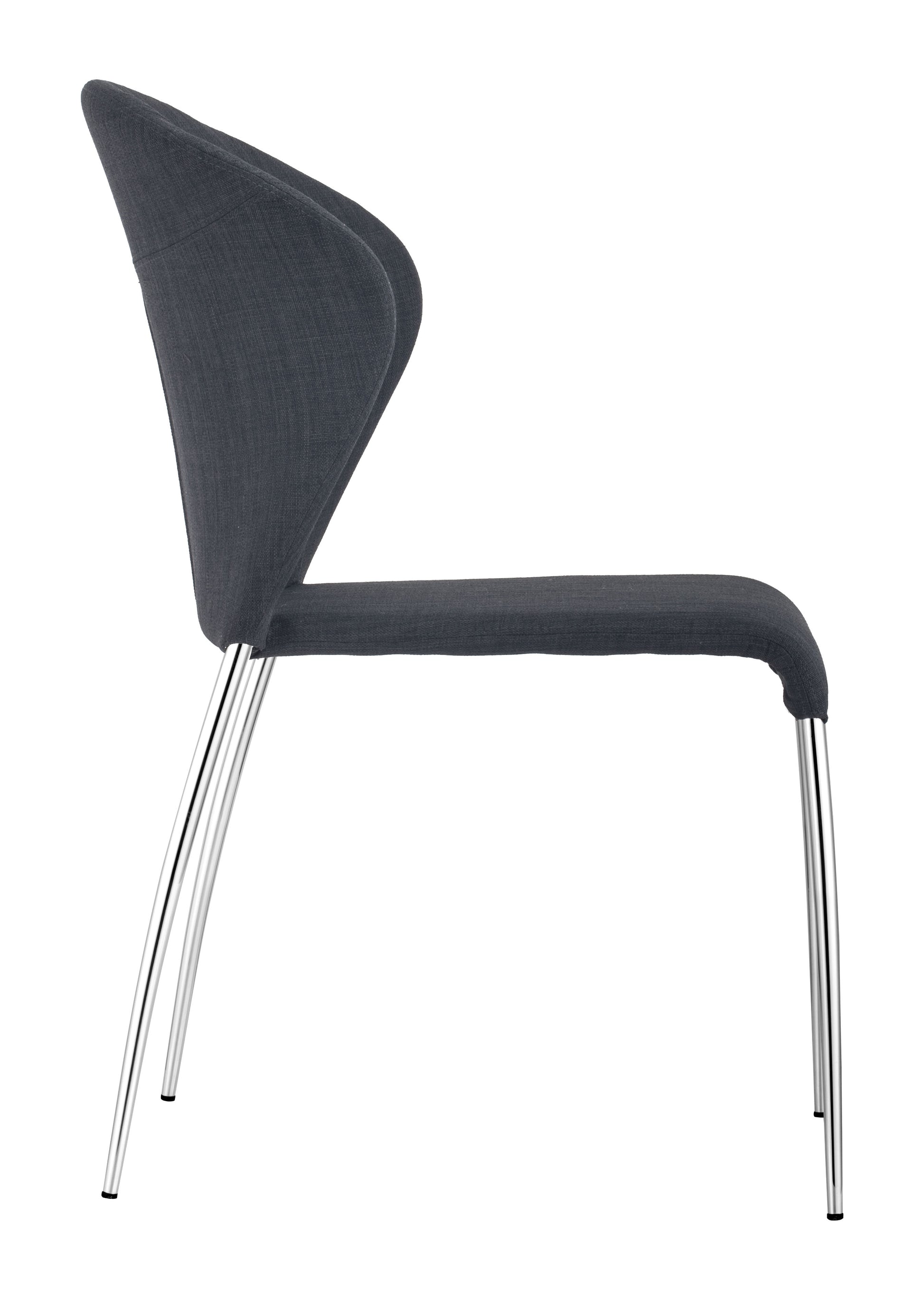 Oulu Dining Chair (Set of 4) Graphite - Disselt Designs