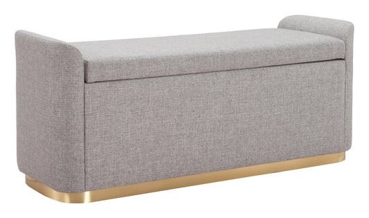 Dobo Storage Bench Gray - Disselt Designs