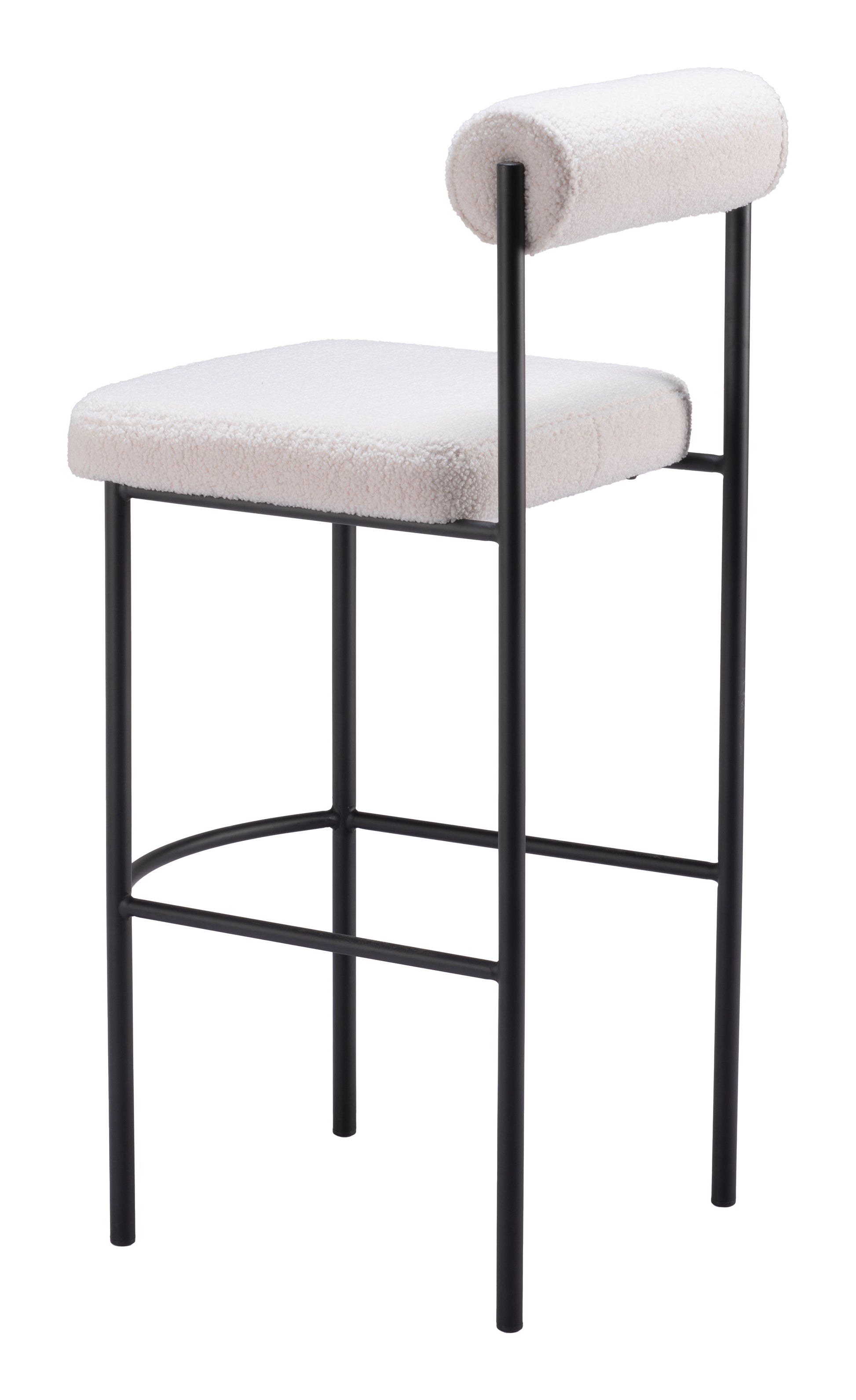 Livorno Barstool (Set of 2) Ivory - Disselt Designs