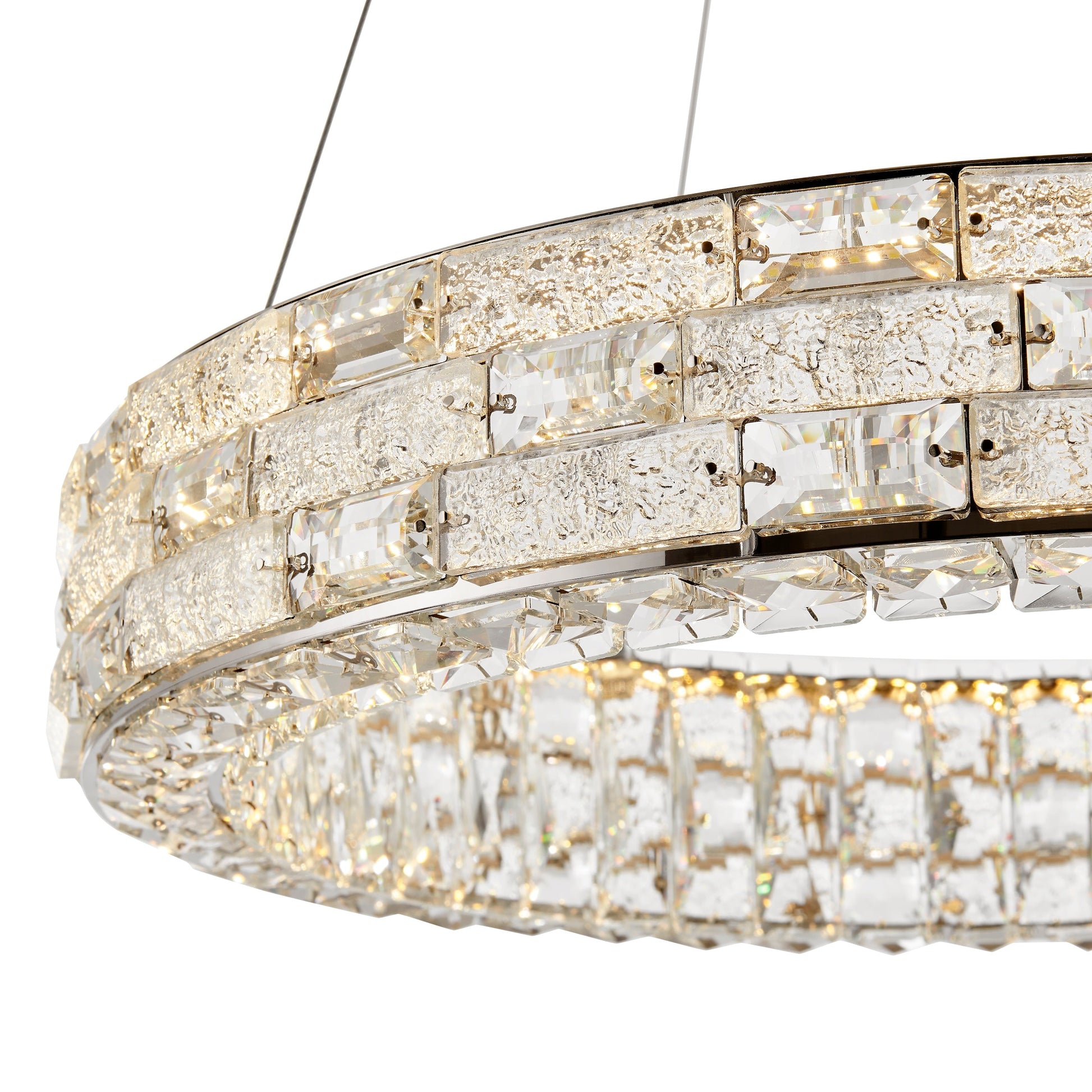 1 Ring Crystal Chandelier // Chrome - Disselt Designs