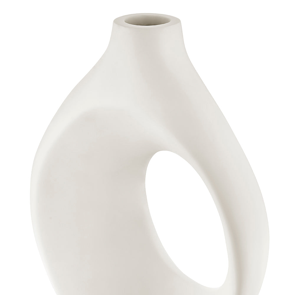Simi Vase Large // White - Disselt Designs