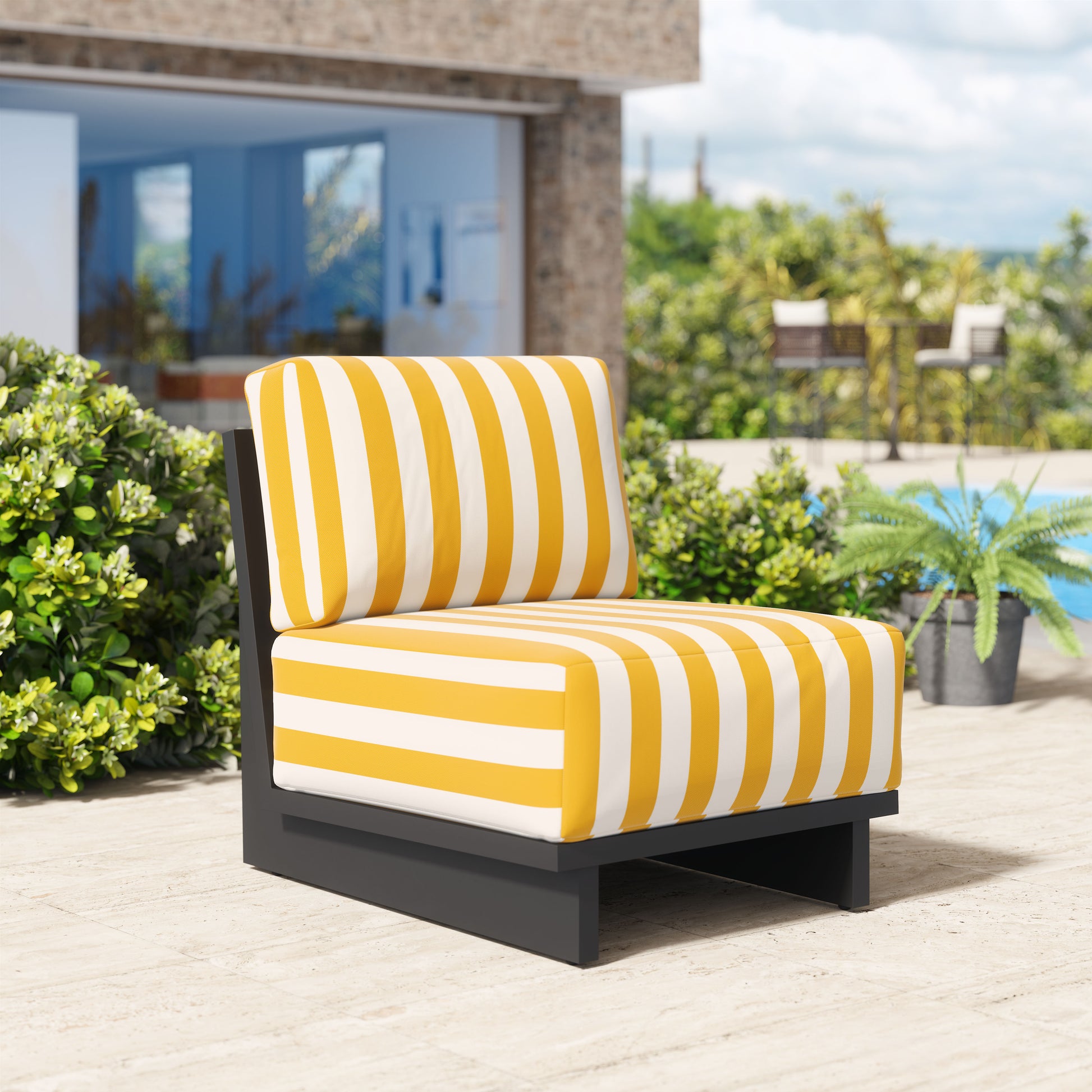Shoreline Accent Chair Yellow - Disselt Designs
