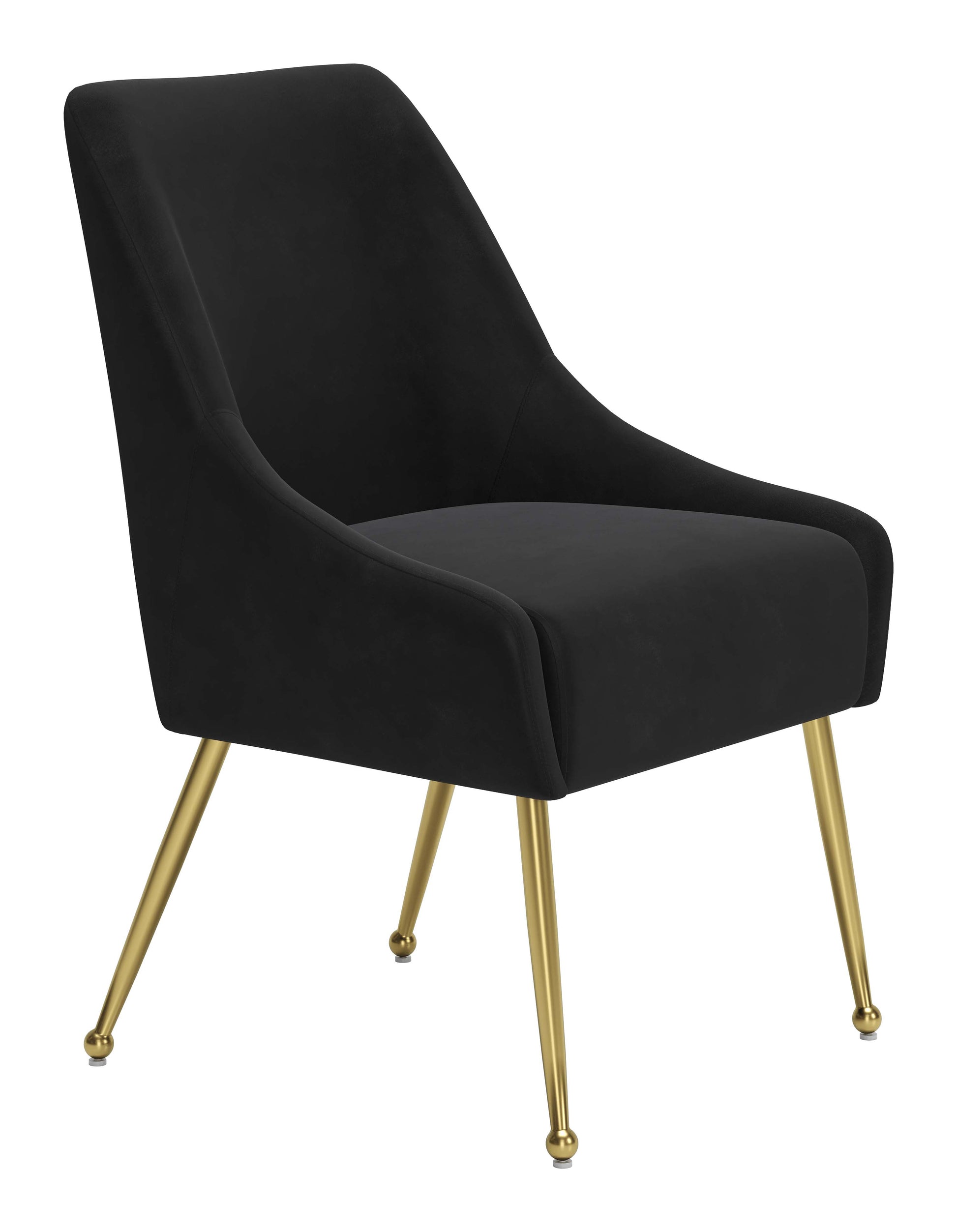 Maxine Dining Chair Black & Gold - Disselt Designs
