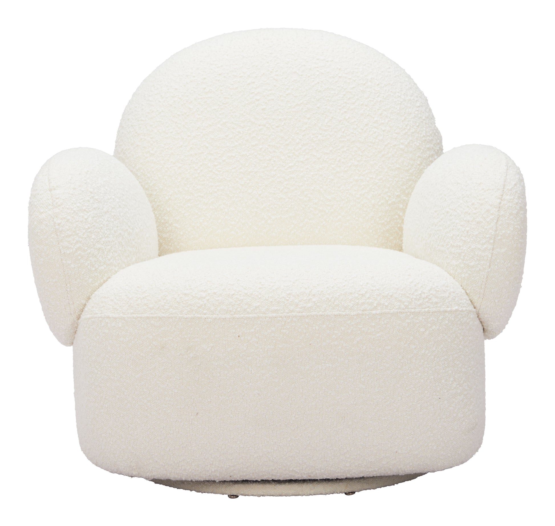 Pilka Swivel Chair White - Disselt Designs