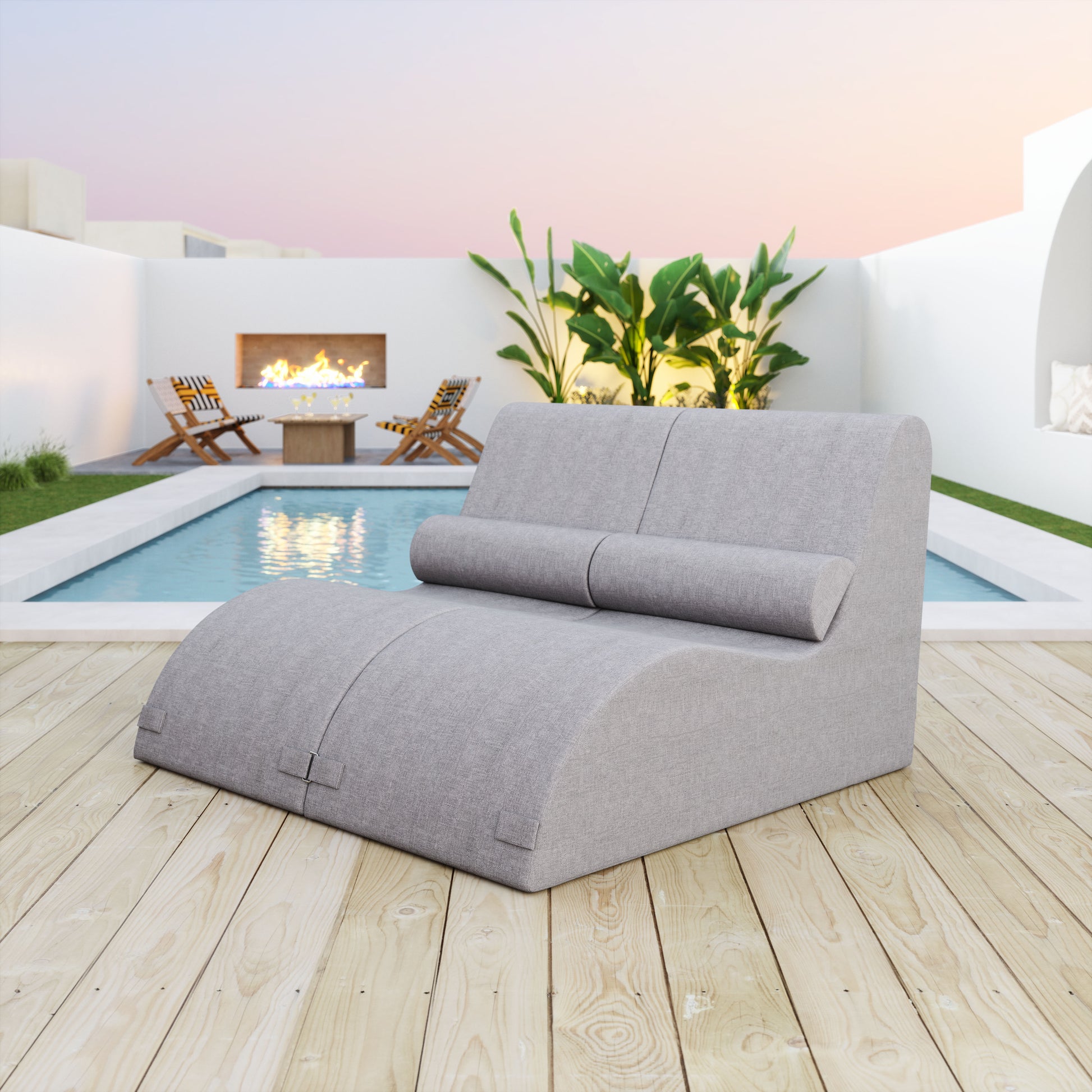 Luanda Lounge Chair Gray - Disselt Designs