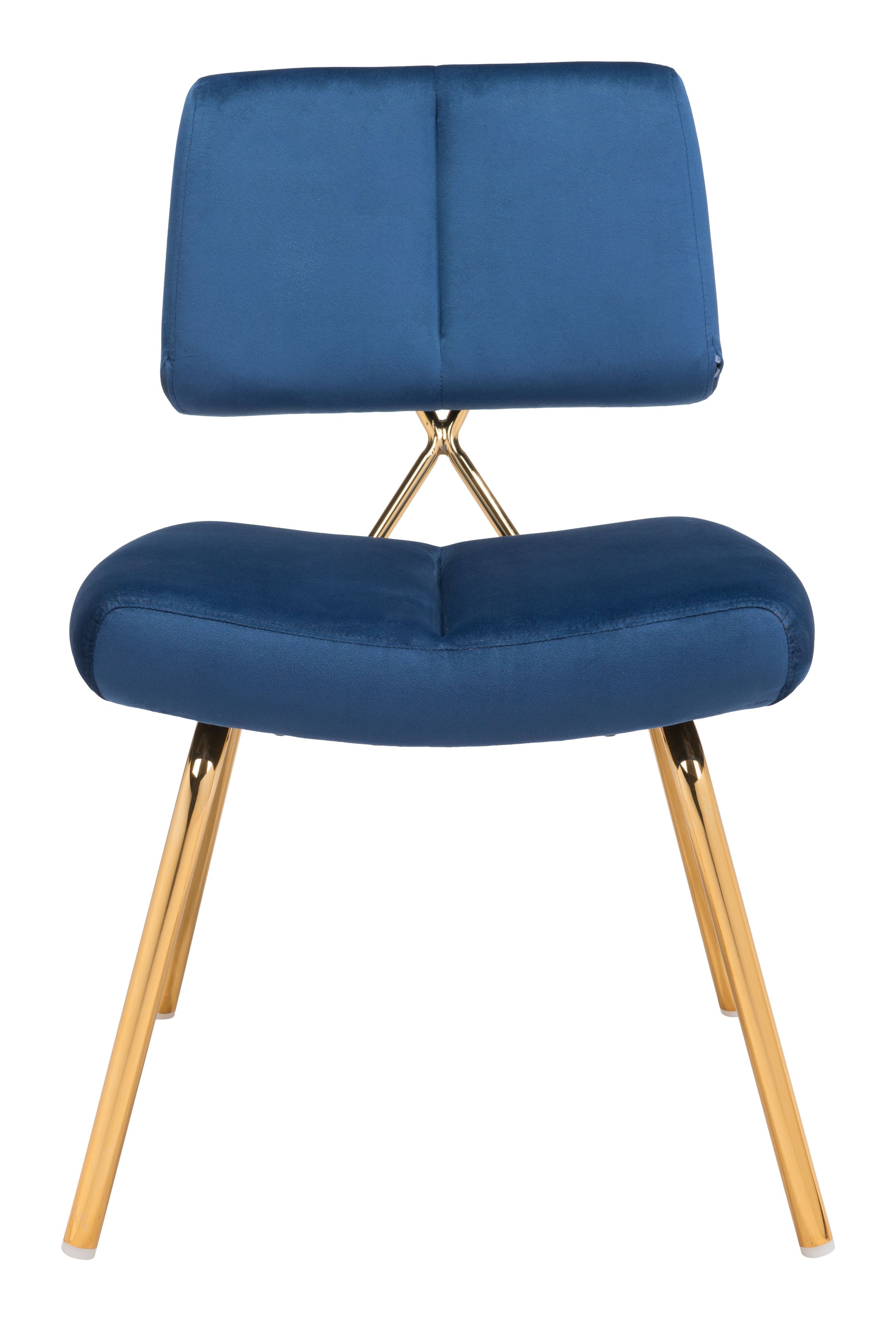 Nicole Accent Chair (Set of 2) Blue & Gold - Disselt Designs