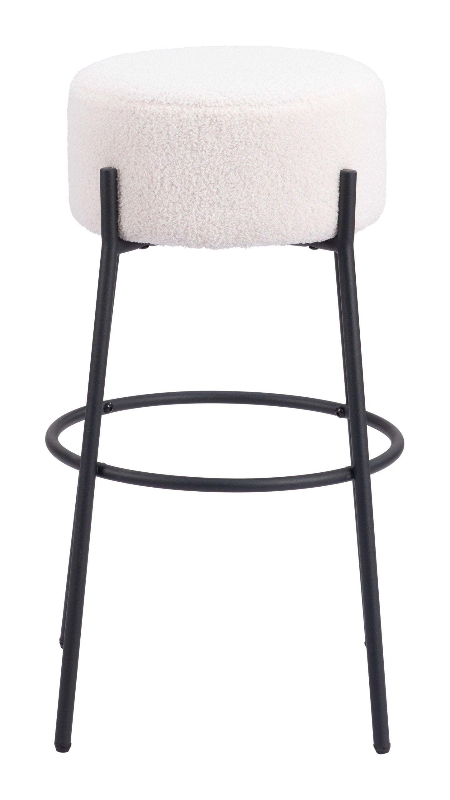 Blanche Barstool (Set of 2) Ivory - Disselt Designs