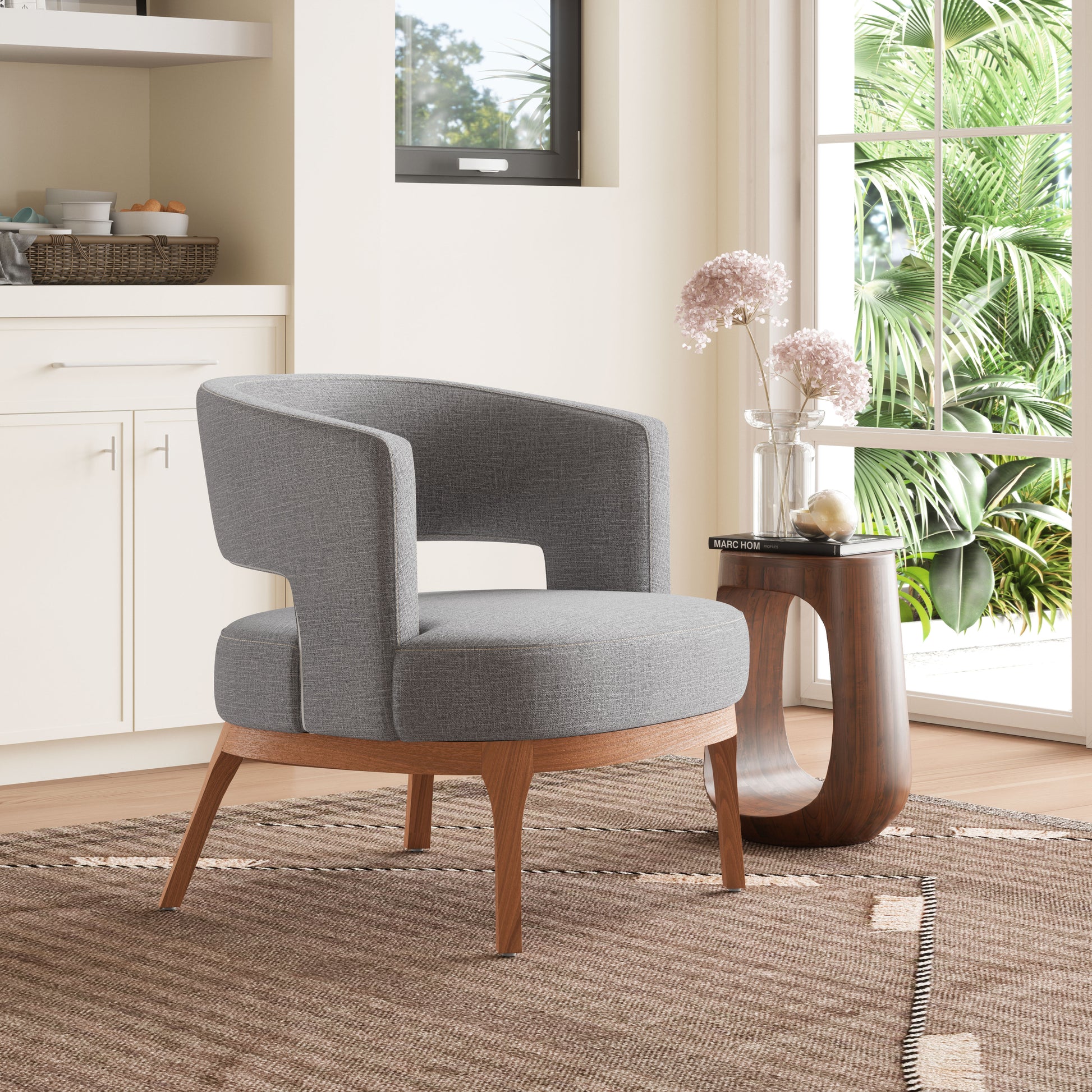 Penryn Accent Chair Slate Gray - Disselt Designs