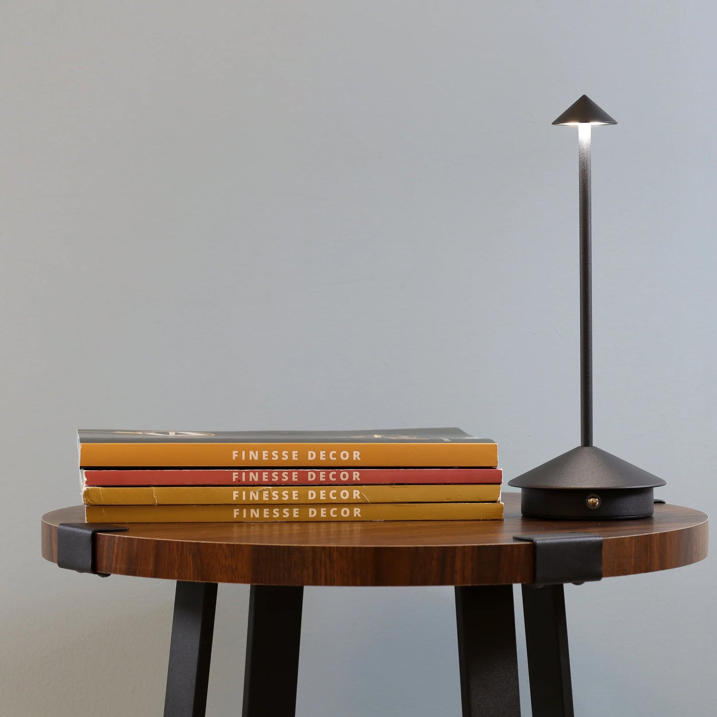 Shade Crest Rechargeable Table Lamp // Black - Disselt Designs