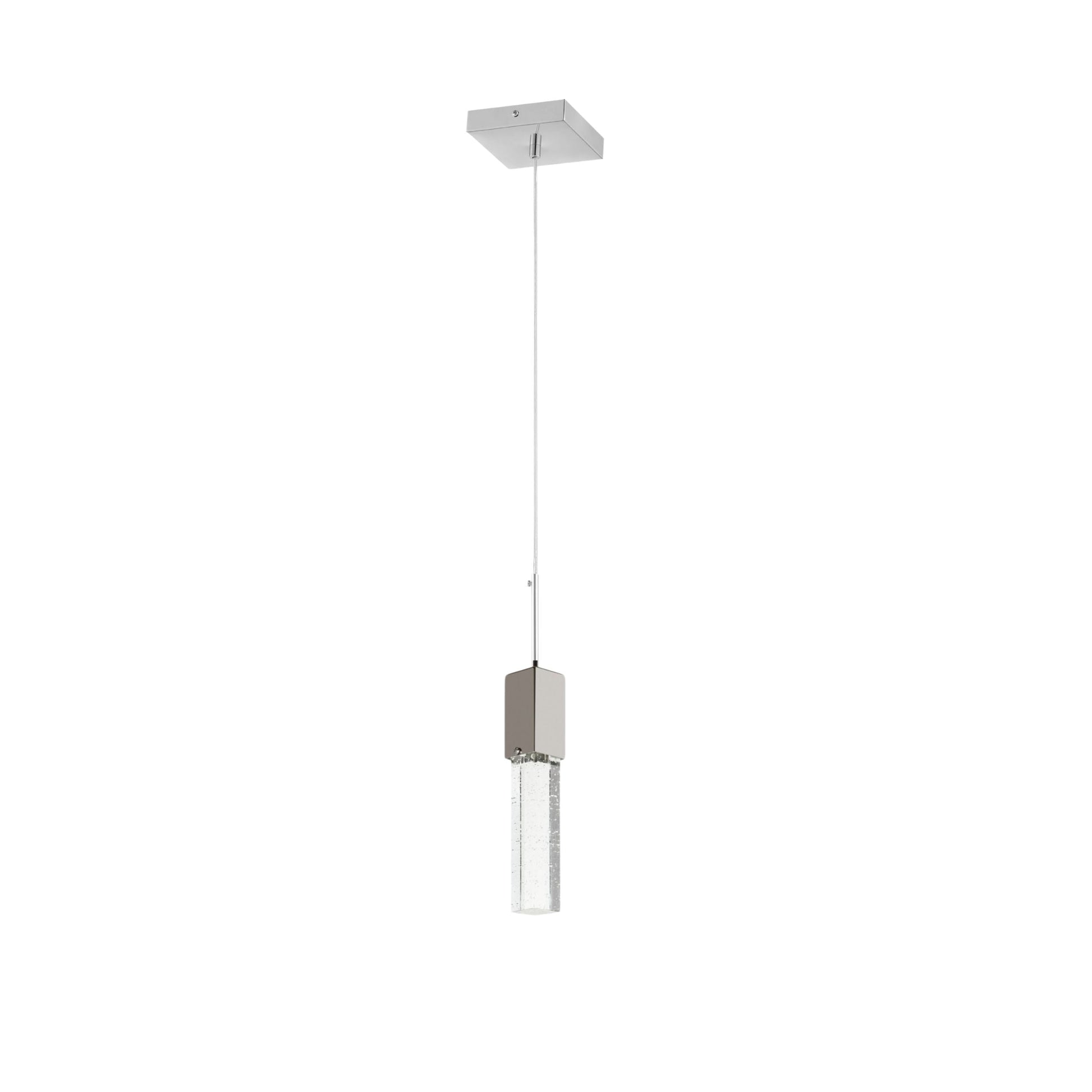 Rectangular Crystal Pendant // 1 Light - Disselt Designs