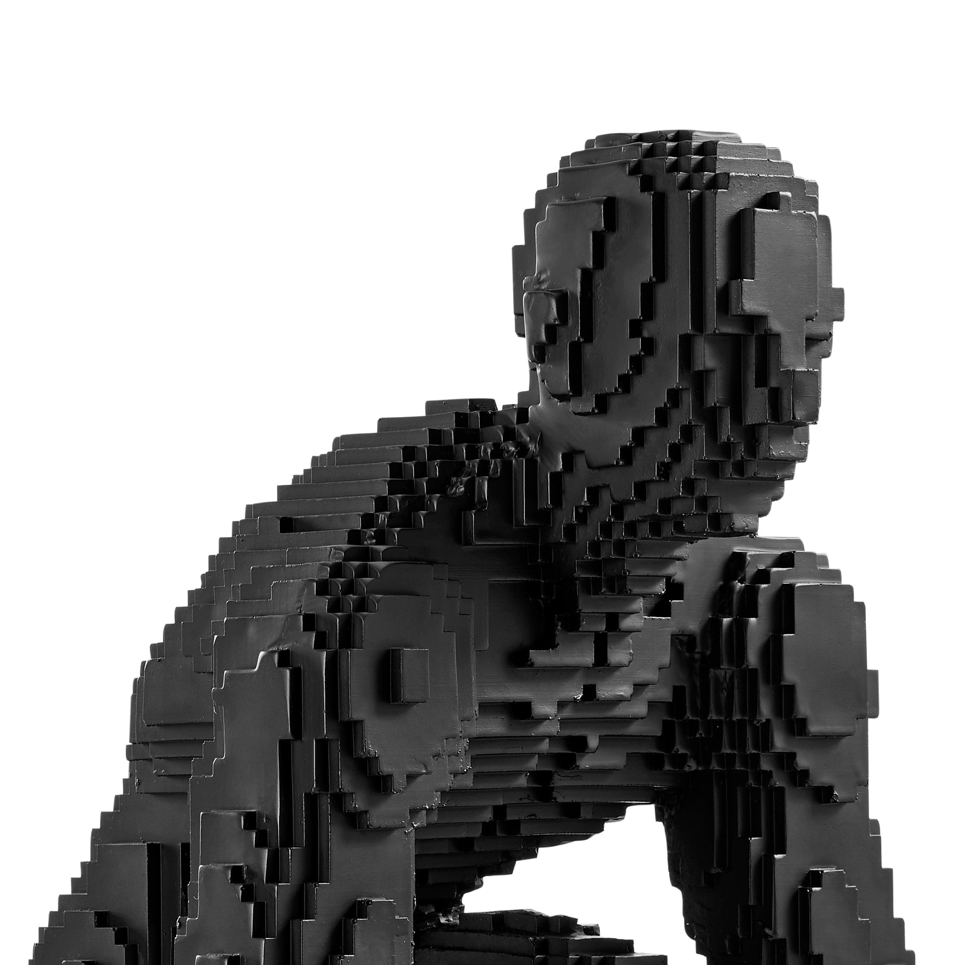 Pixel Running Man // Matte Black - Disselt Designs