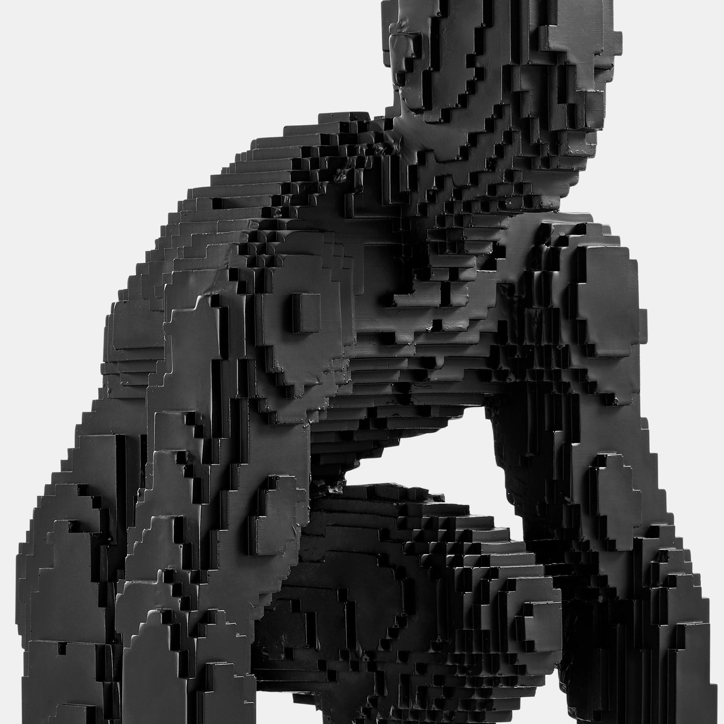Pixel Running Man // Matte Black - Disselt Designs