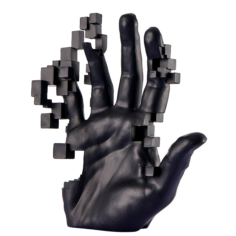 Pixel Hand // Matte Black - Disselt Designs