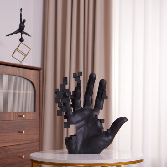 Pixel Hand // Matte Black - Disselt Designs