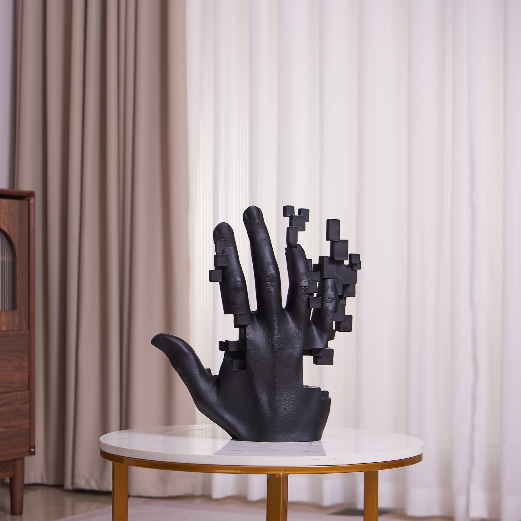 Pixel Hand // Matte Black - Disselt Designs