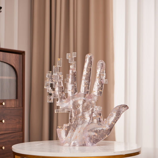 Pixel Hand // Clear Mix Gold - Disselt Designs