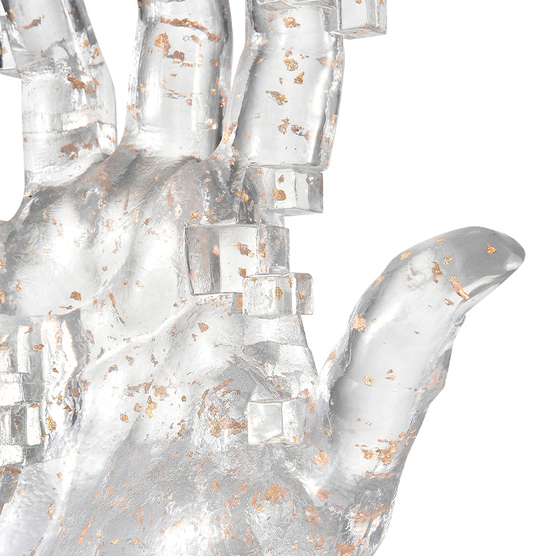 Pixel Hand // Clear Mix Gold - Disselt Designs