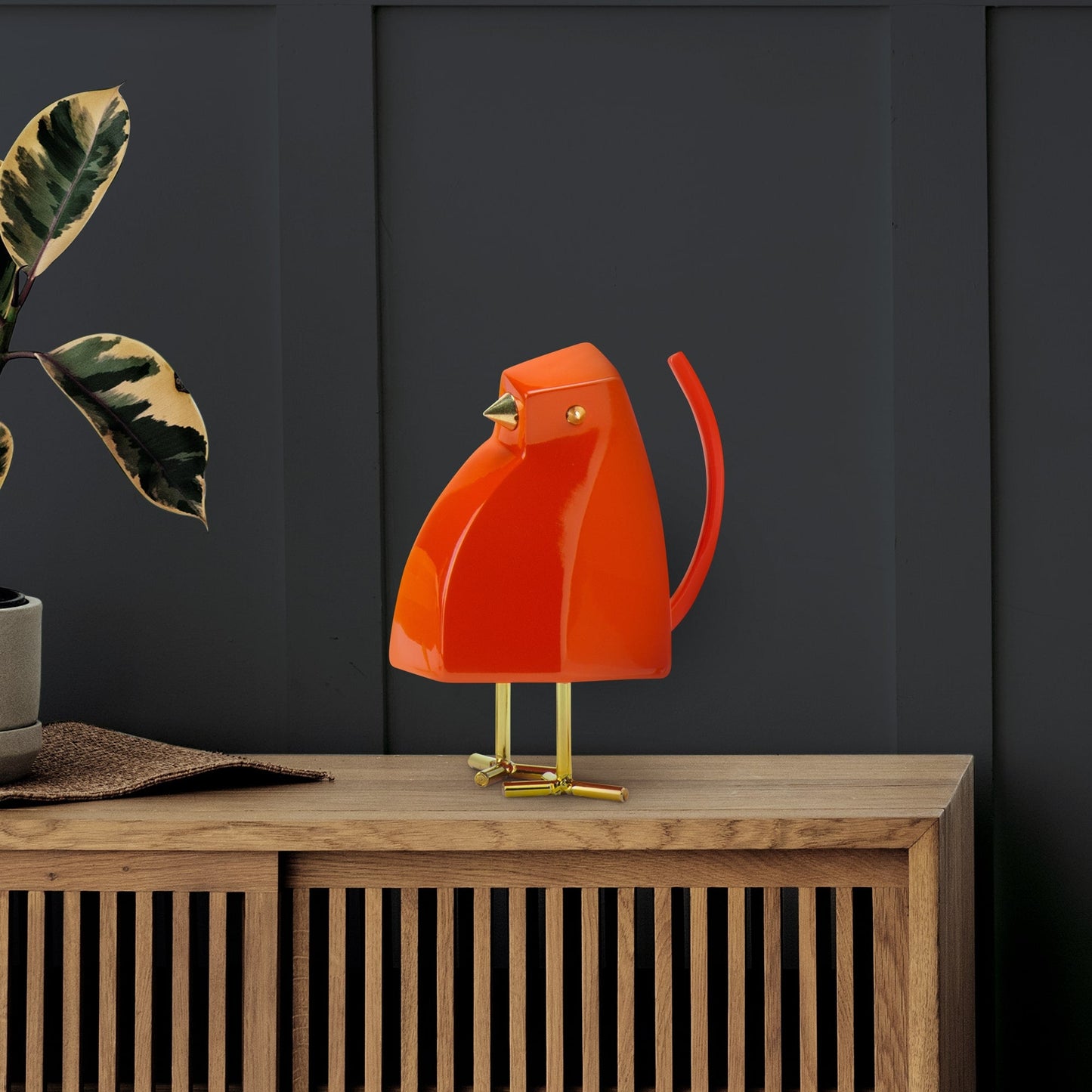 Bird Sculpture // Large Orange - Disselt Designs