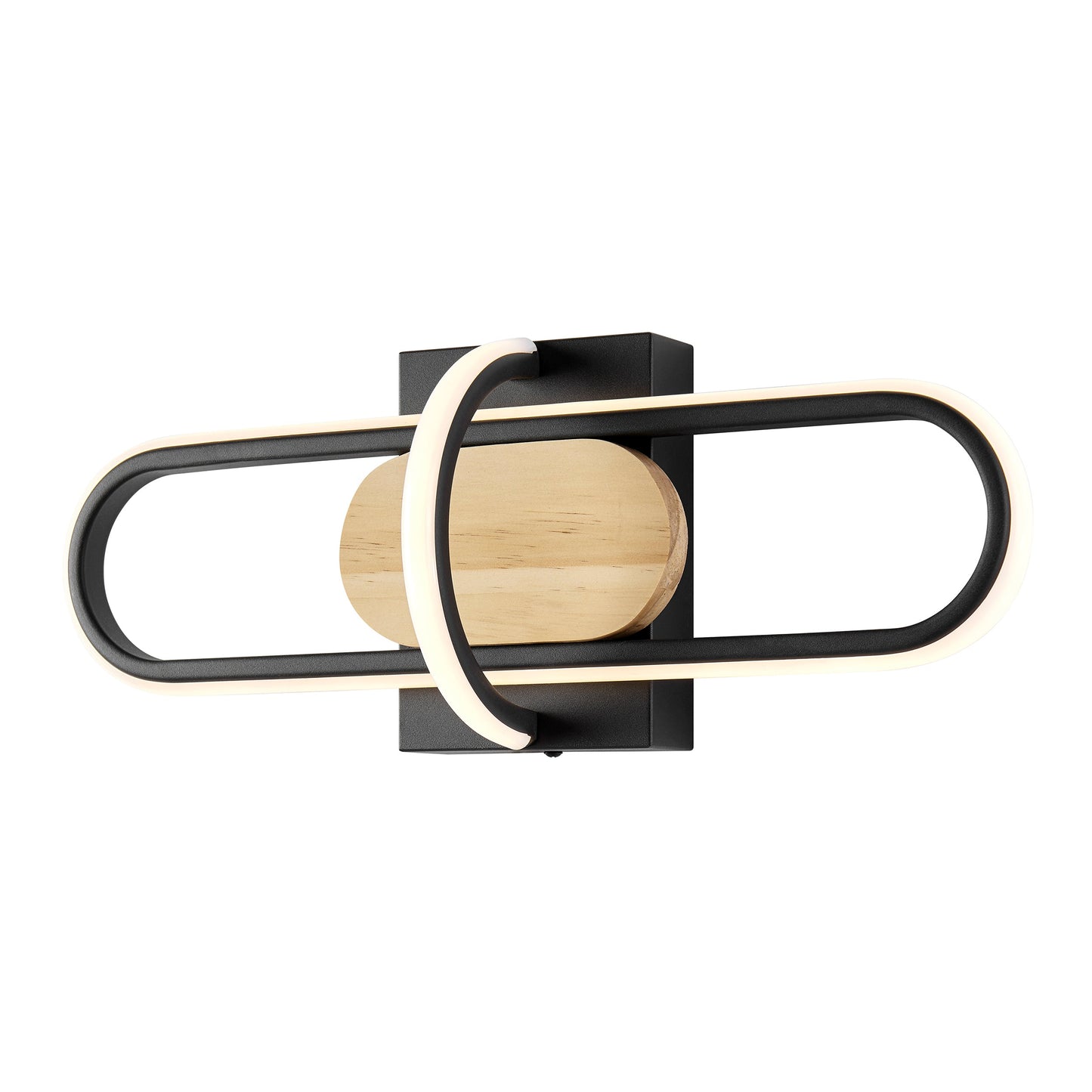 Wall Lamp Black & Wood - Disselt Designs