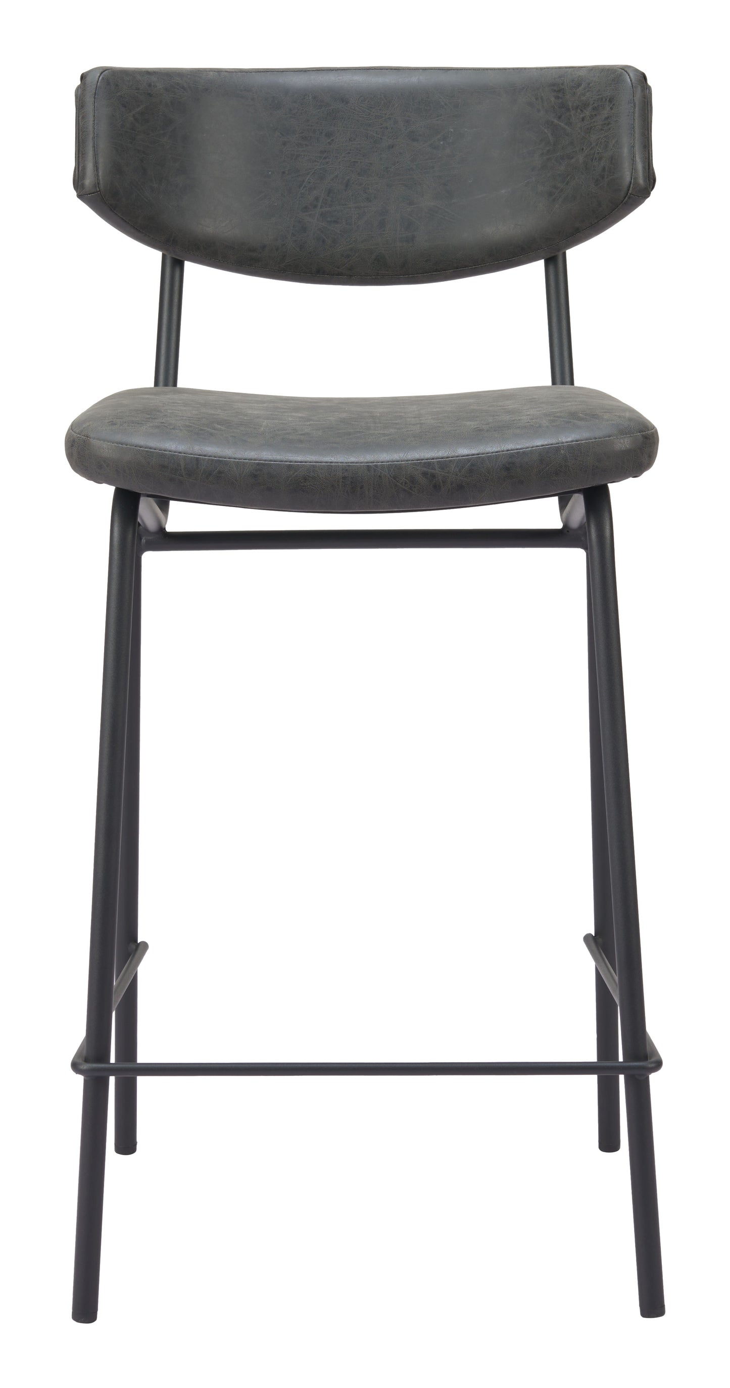 Charon Counter Stool (Set of 2) Vintage Black - Disselt Designs