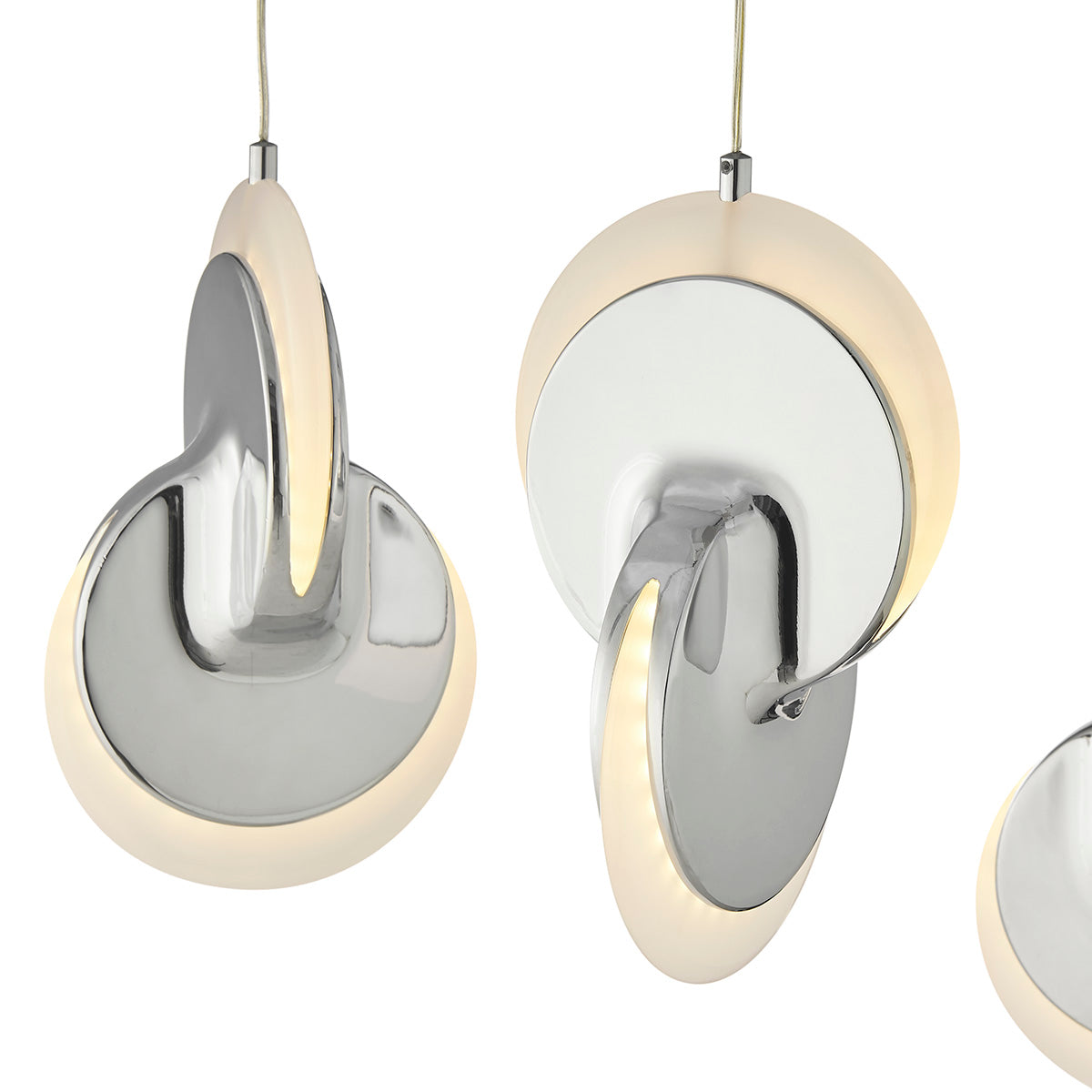 Deuterium Round Chandelier // Chrome - Disselt Designs