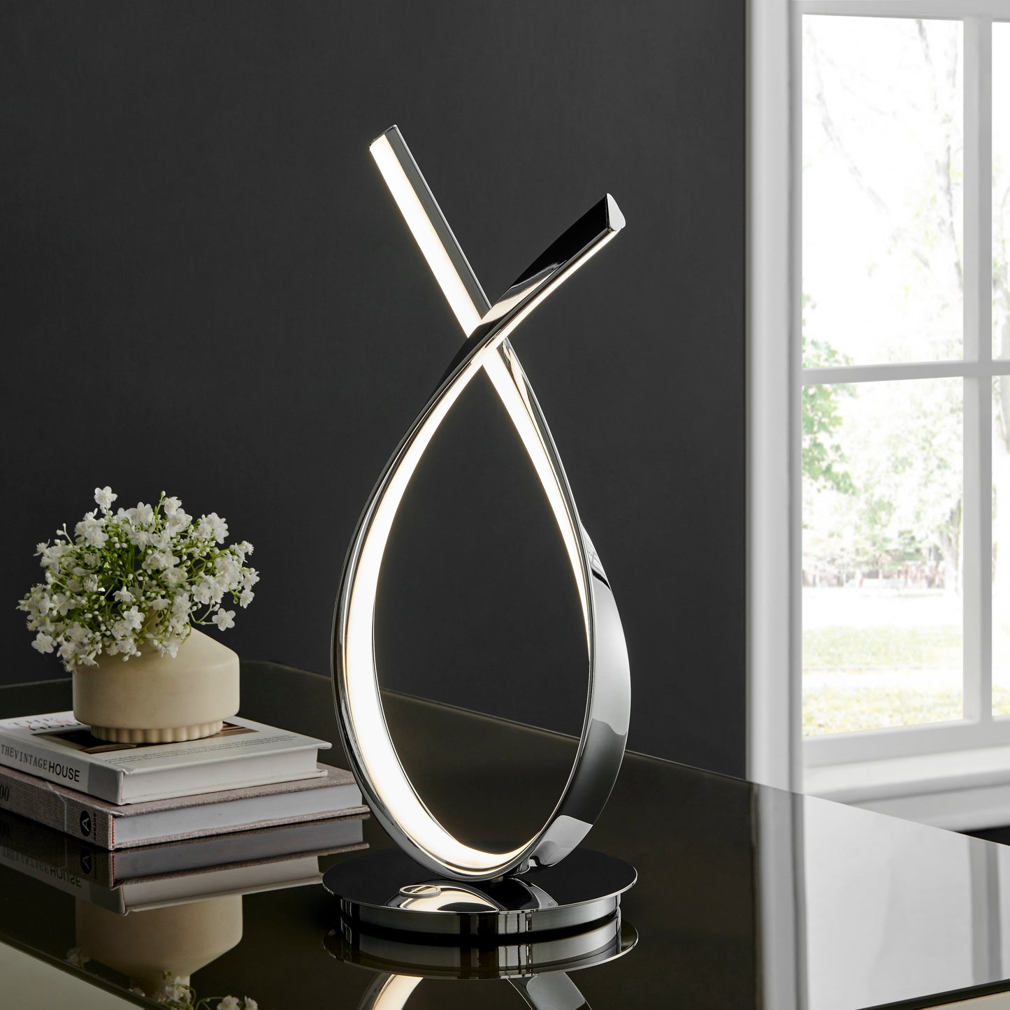 Murphy Table Lamp // Chrome - Disselt Designs