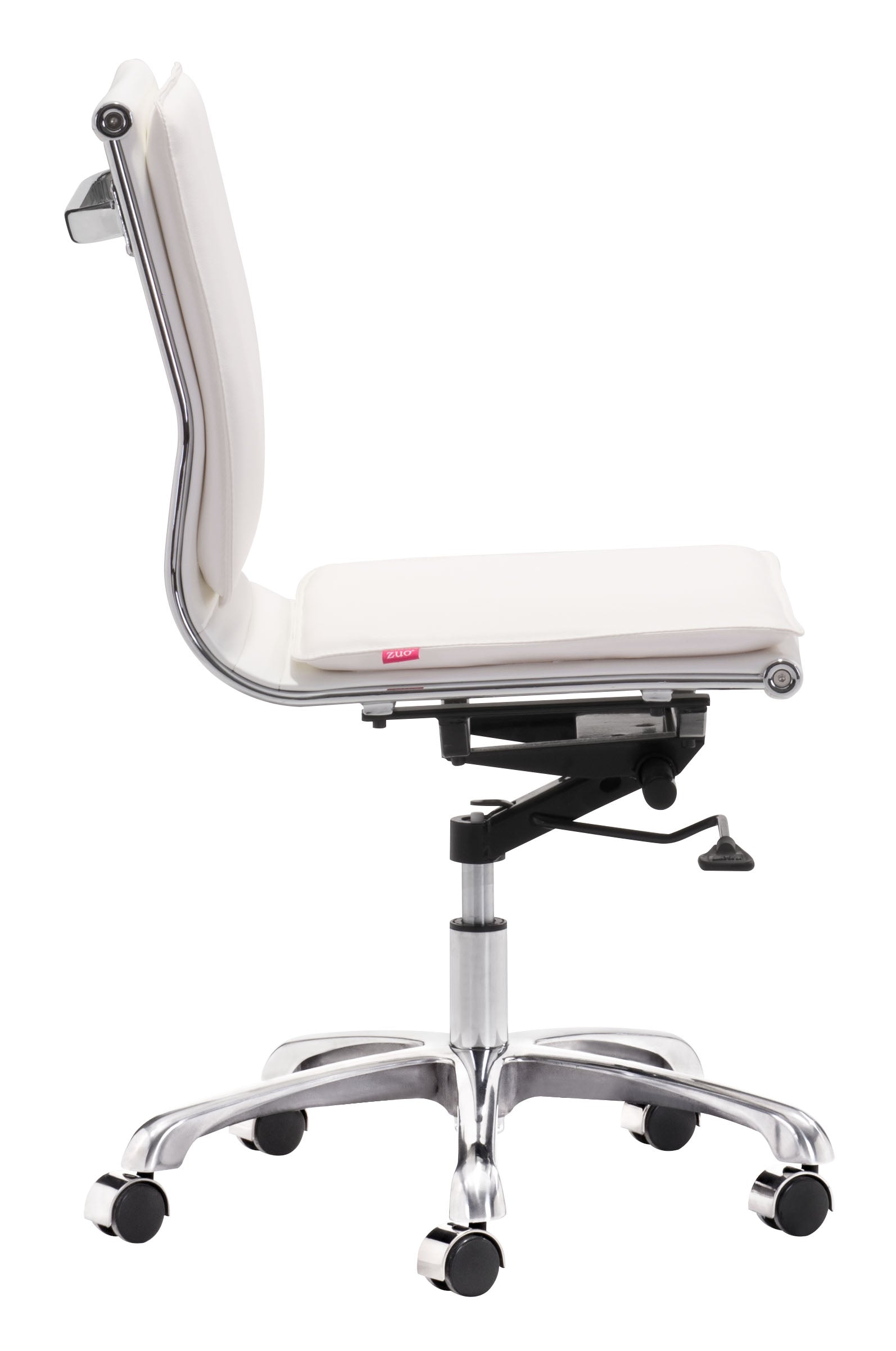 Lider Plus Armless Office Chair White - Disselt Designs