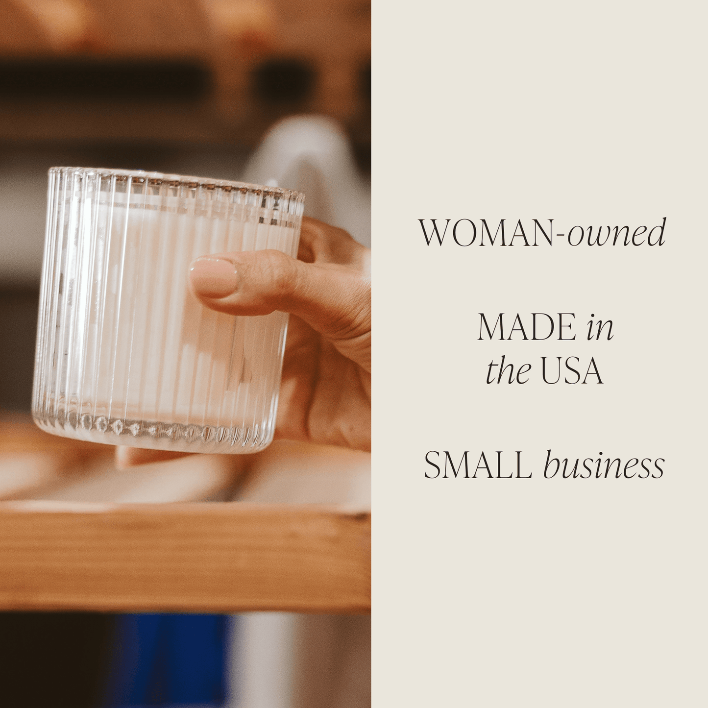 Hello Fall Fluted Soy Candle - Ribbed Glass Jar - 12 oz