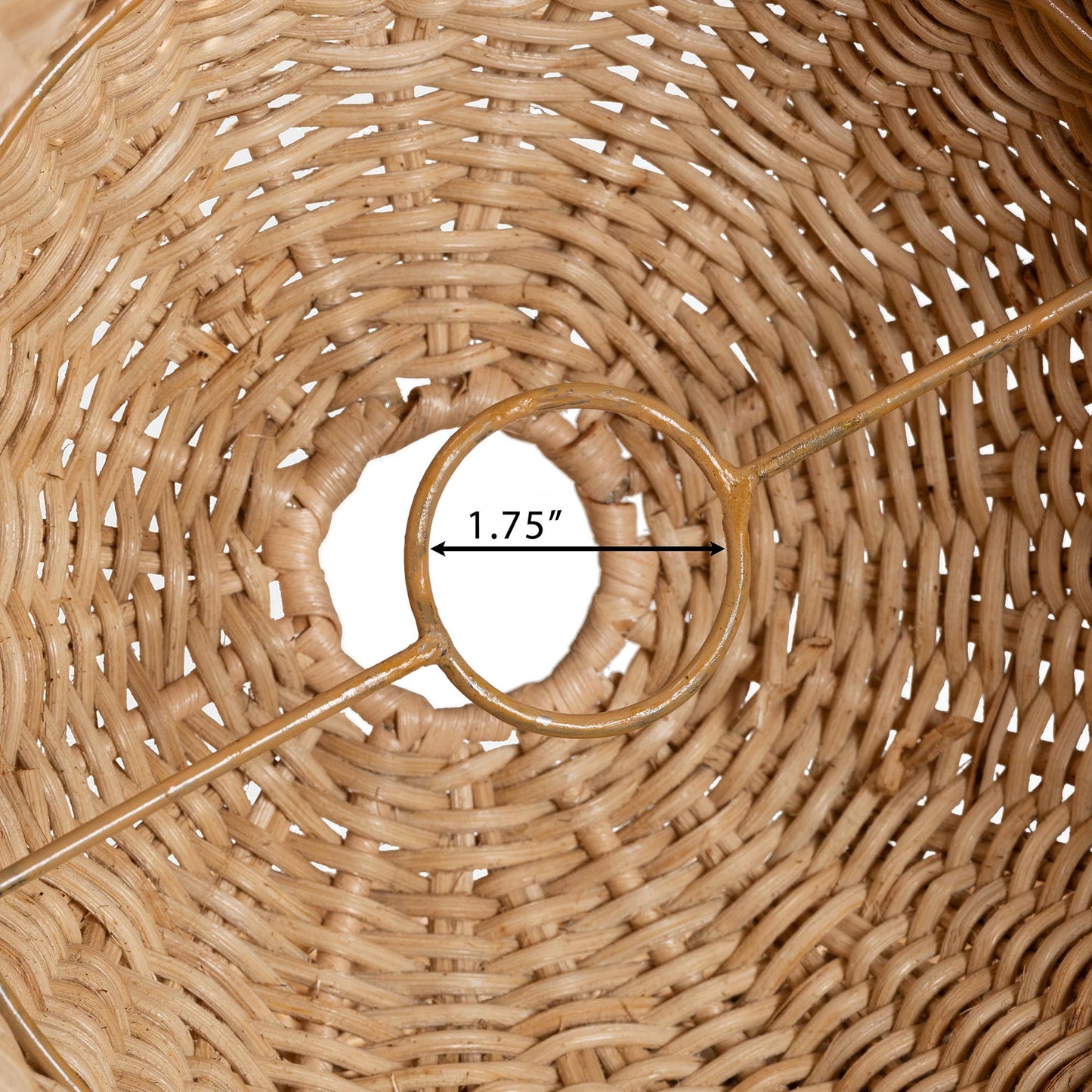 SEMIRA | bali & pari Bohemian Natural Scalloped Rattan Pendant Lampshade