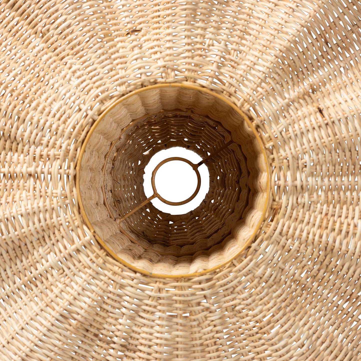 LAVADA | bali & pari Bohemian Natural Scalloped Rattan Pendant Lampshade