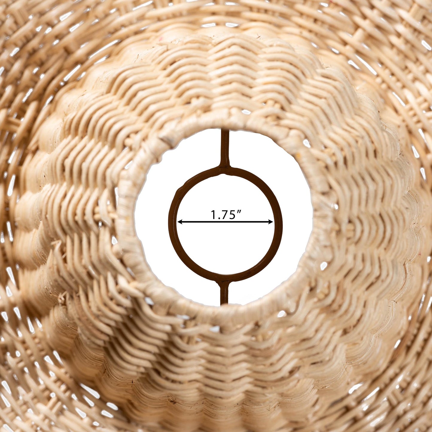 LAVADA | bali & pari Bohemian Natural Scalloped Rattan Pendant Lampshade